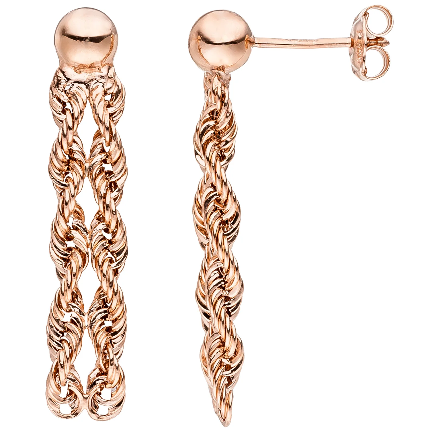 Ohrhänger 375 Gold Rotgold Ohrringe Ohrstecker Rotgoldohrringe