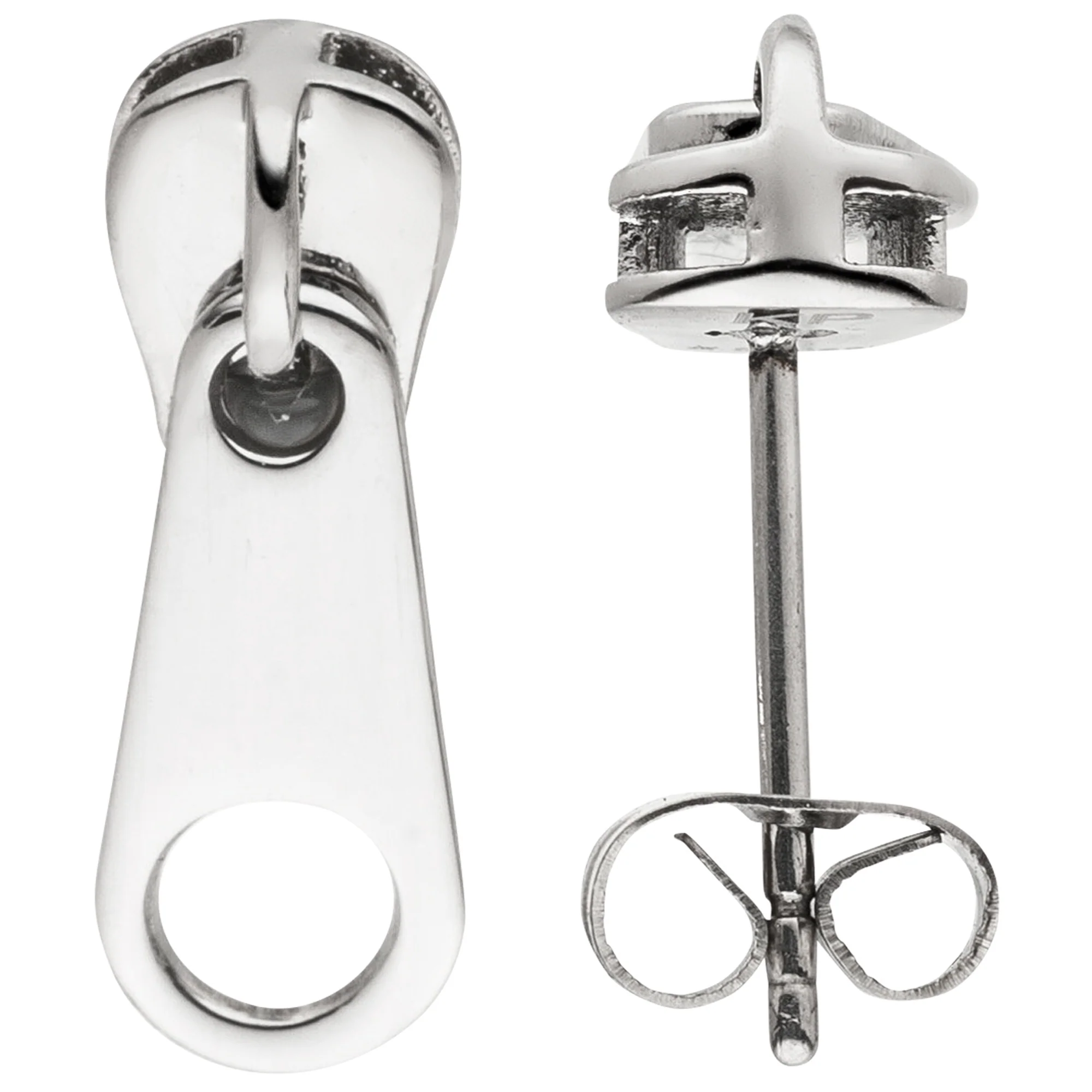 Ohrstecker Reißverschluss Edelstahl