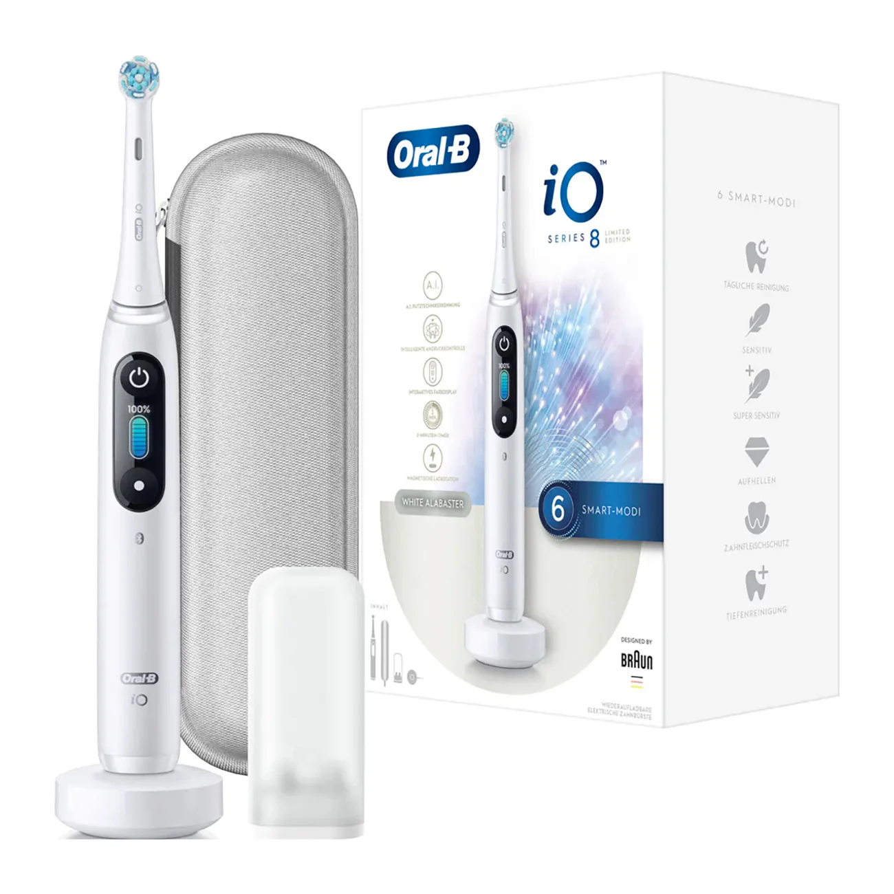 Oral-B Series 8 Limited Edition in weiß, Mikro Vibrationen, 3D-Karte - Image 3