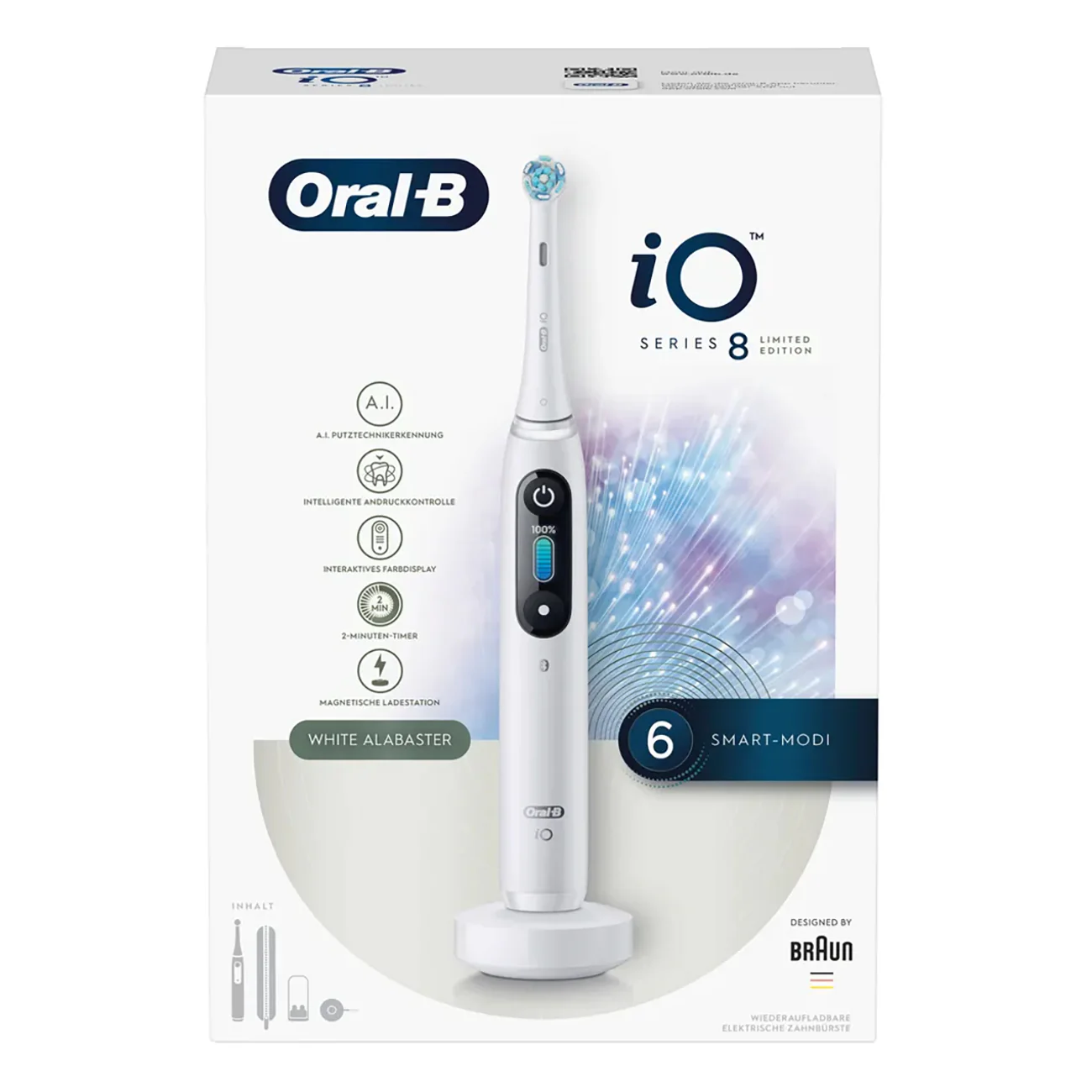 Oral-B Series 8 Limited Edition in weiß, Mikro Vibrationen, 3D-Karte - Image 4