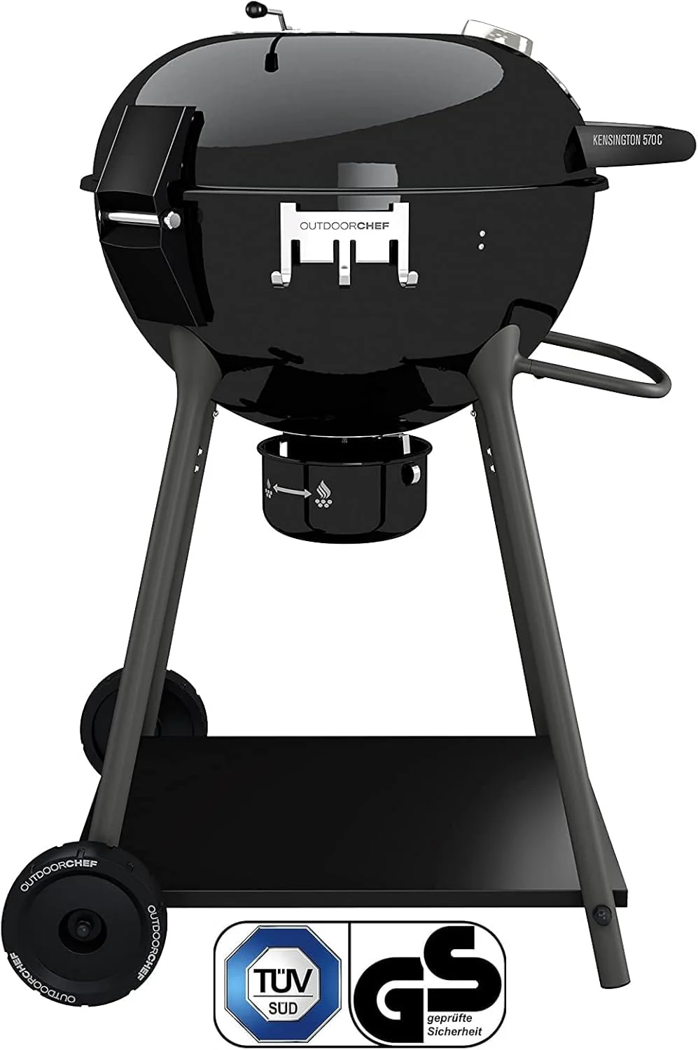 Outdoorchef Kensington 570 C Holzkohlegrill Ø54 cm Grillparty Mobil Klappbar Kugelgrill Grill - Image 3