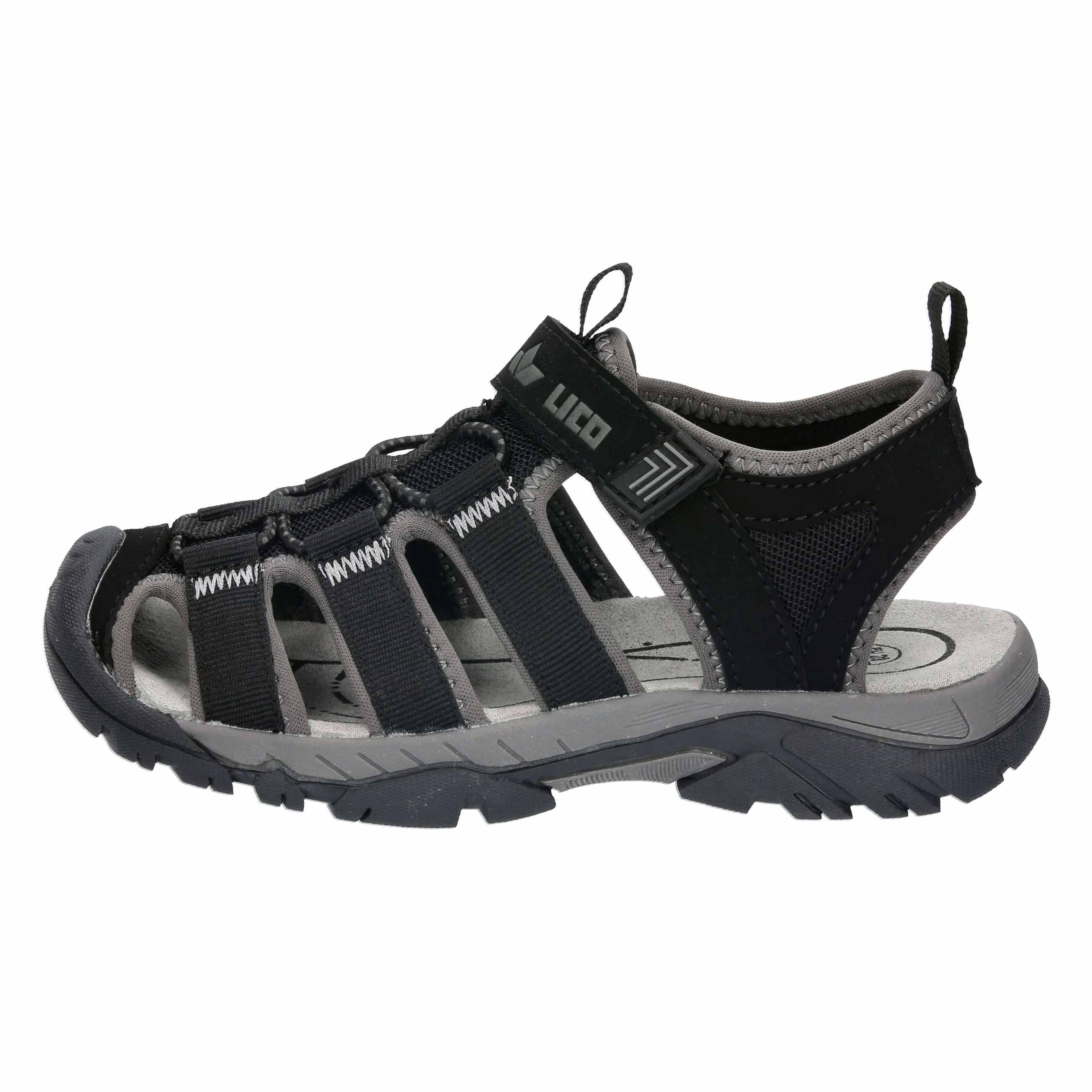 Outdoorsandale Jungen Klettverschluss schwarz LICO Janto VS - Image 34