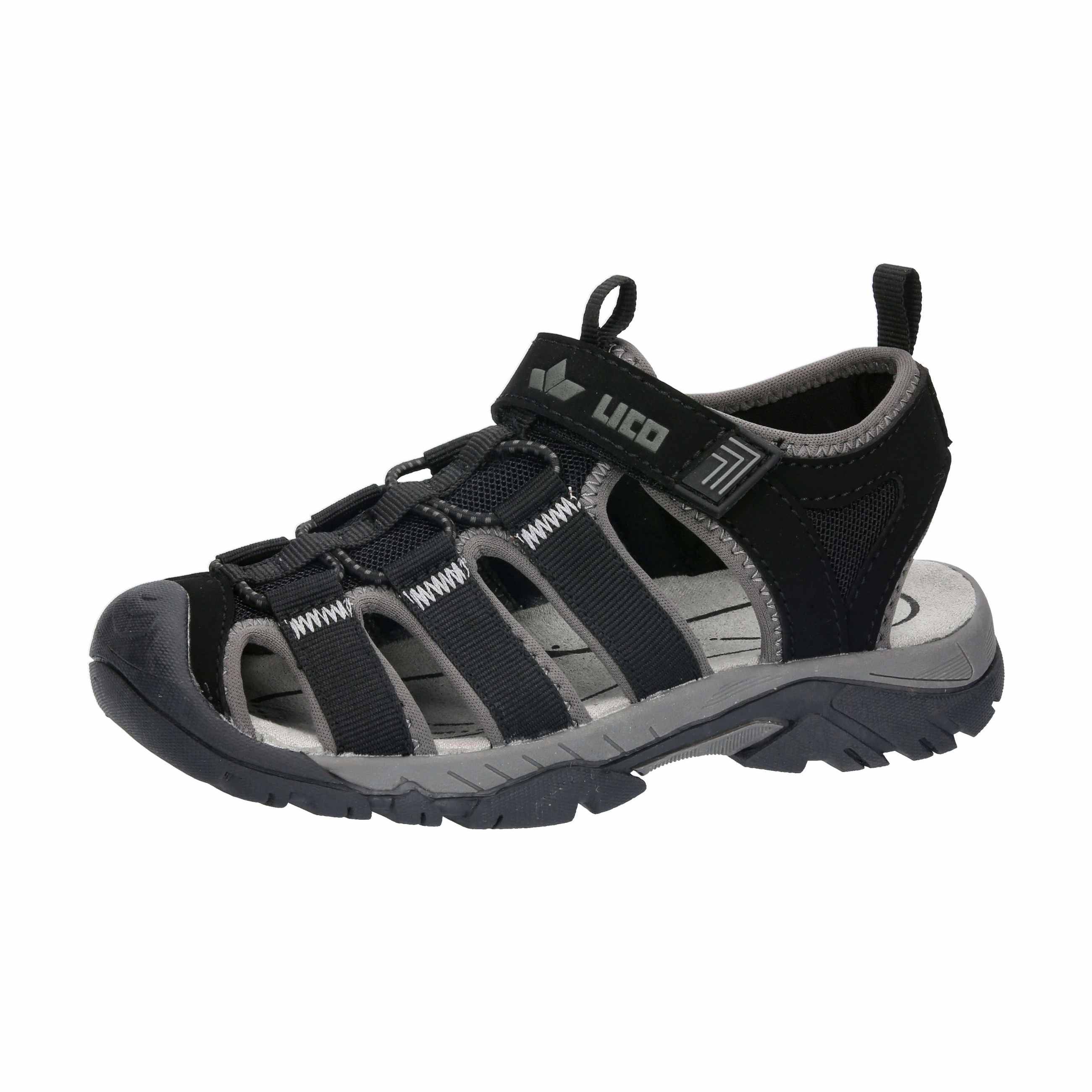 Outdoorsandale Jungen Klettverschluss schwarz LICO Janto VS - Image 4