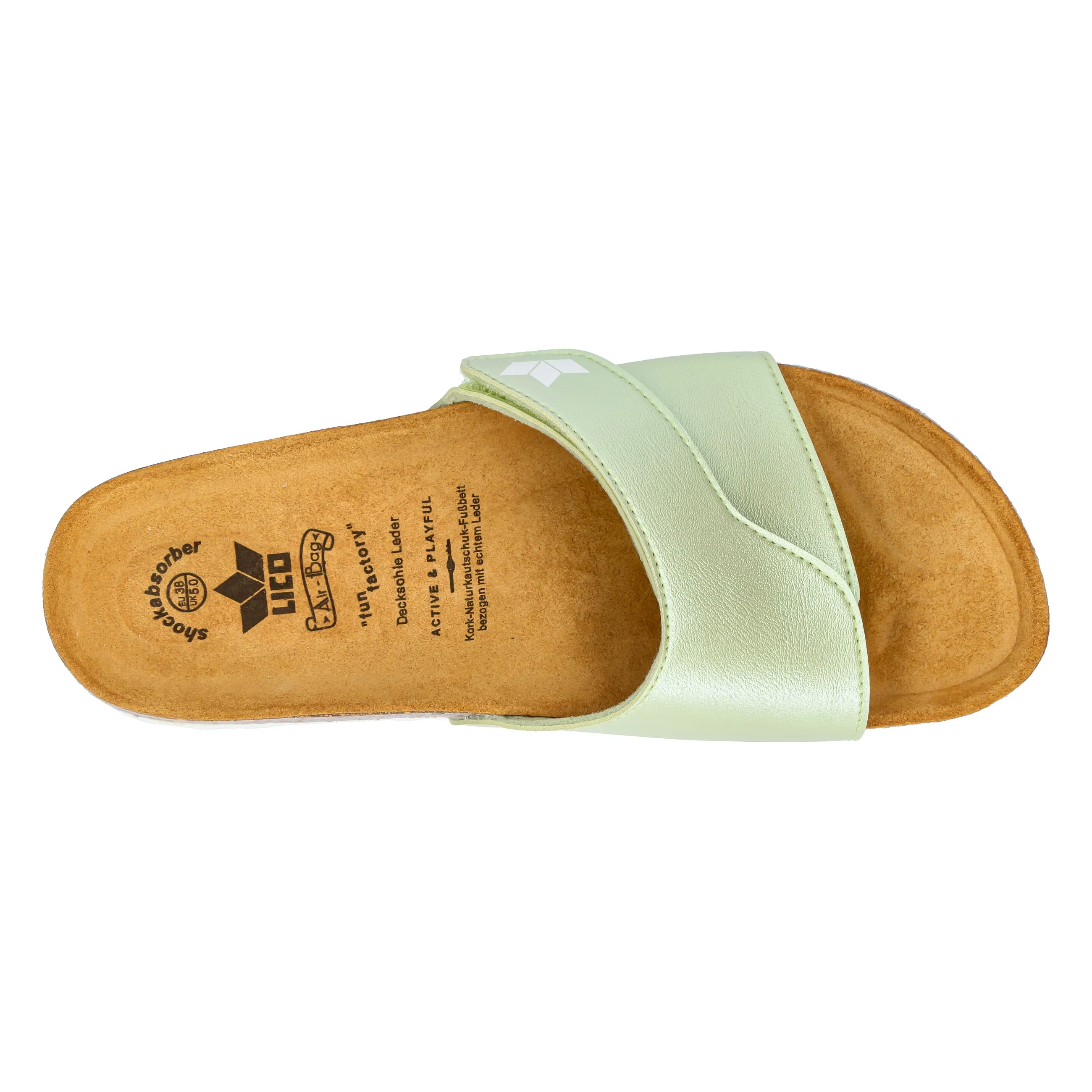 Pantolette Damen Slipper grün LICO Bioline Clea - Image 35