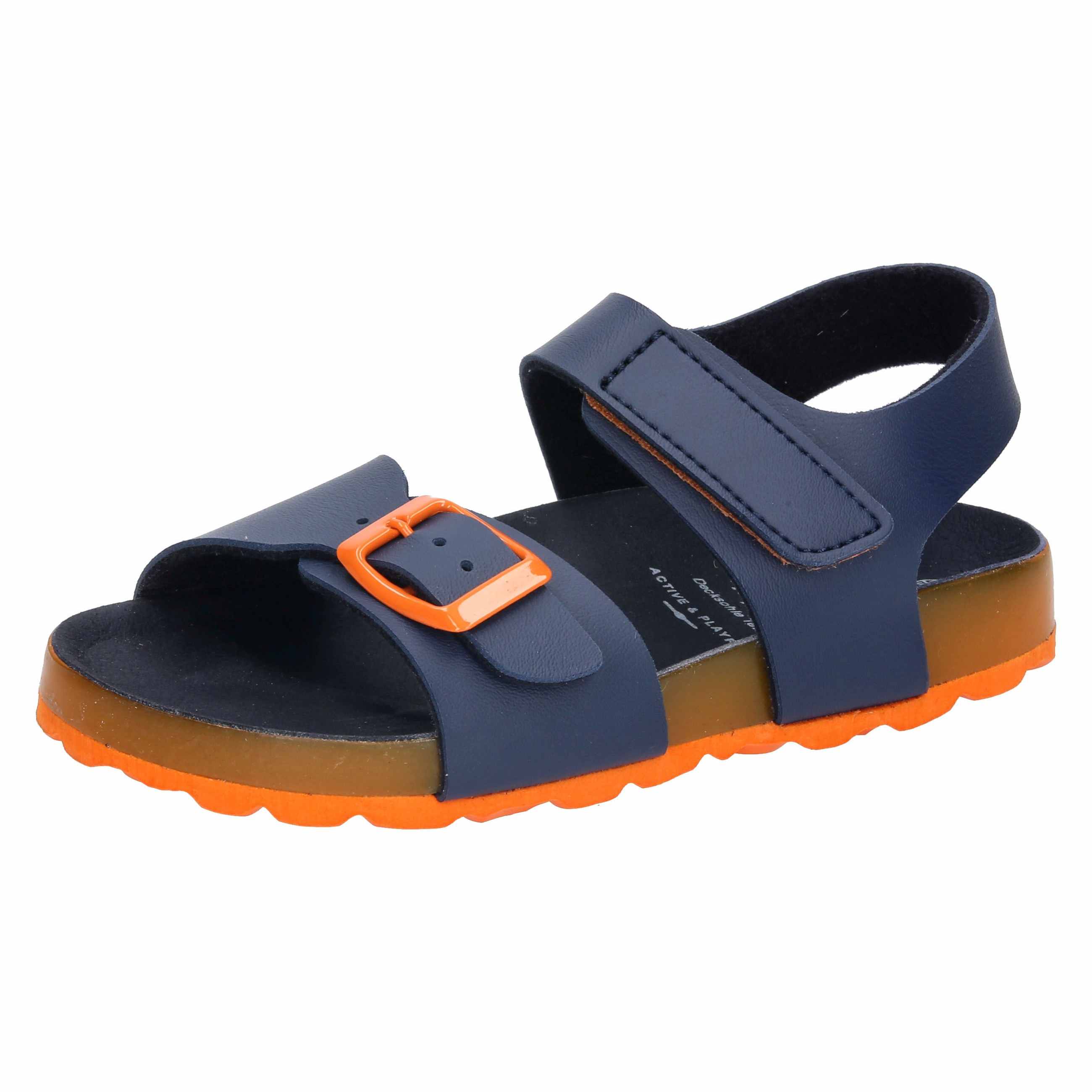 Pantolette Jungen Schnallen blau LICO Bioline Master - Image 3