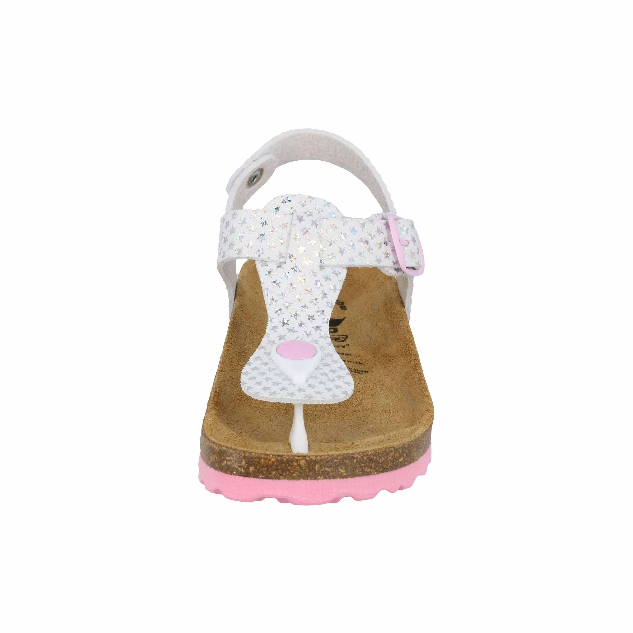 Pantolette Mädchen Schnallen weiß LICO Bioline starprint - Image 42