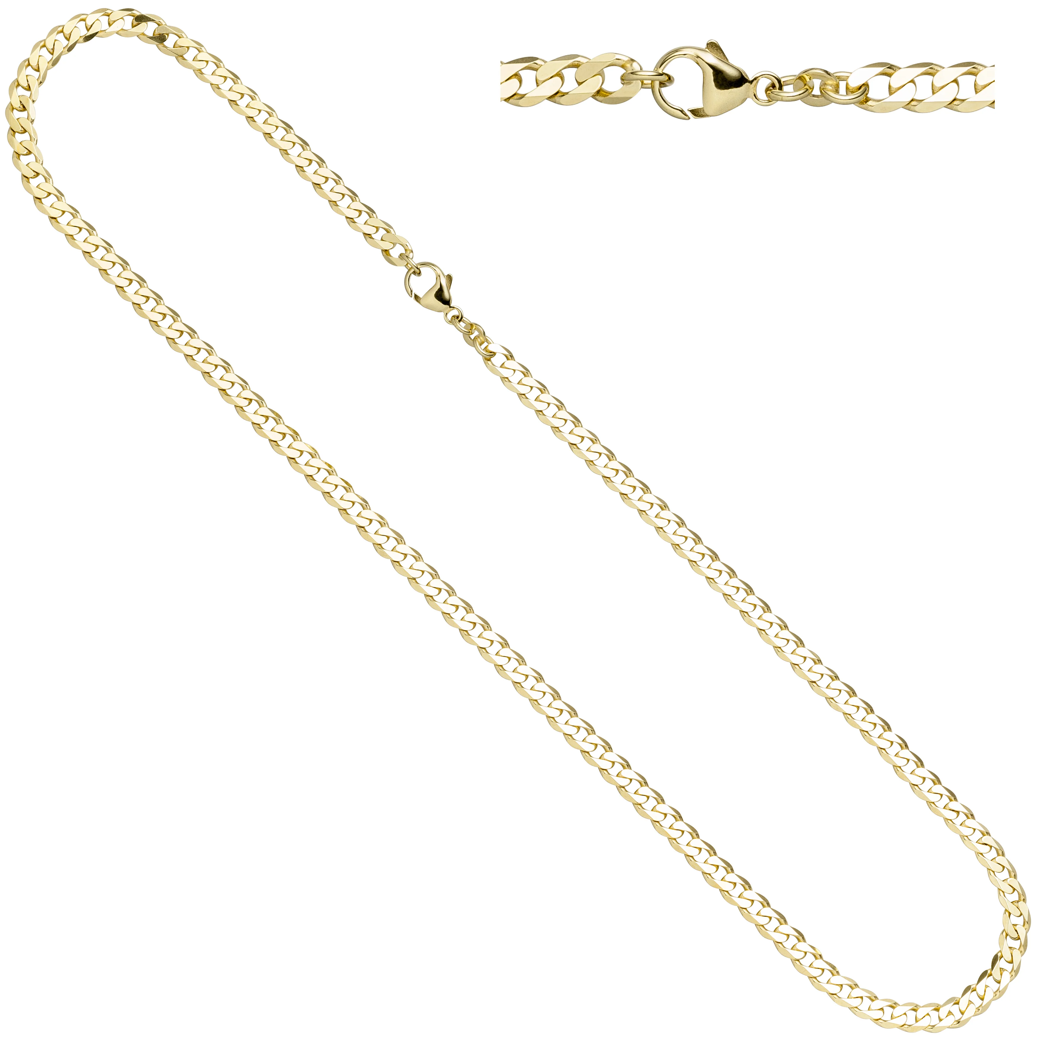 Panzerkette 333 Gelbgold massiv 4,9 mm 50 cm Gold Kette Halskette Goldkette - Image 2
