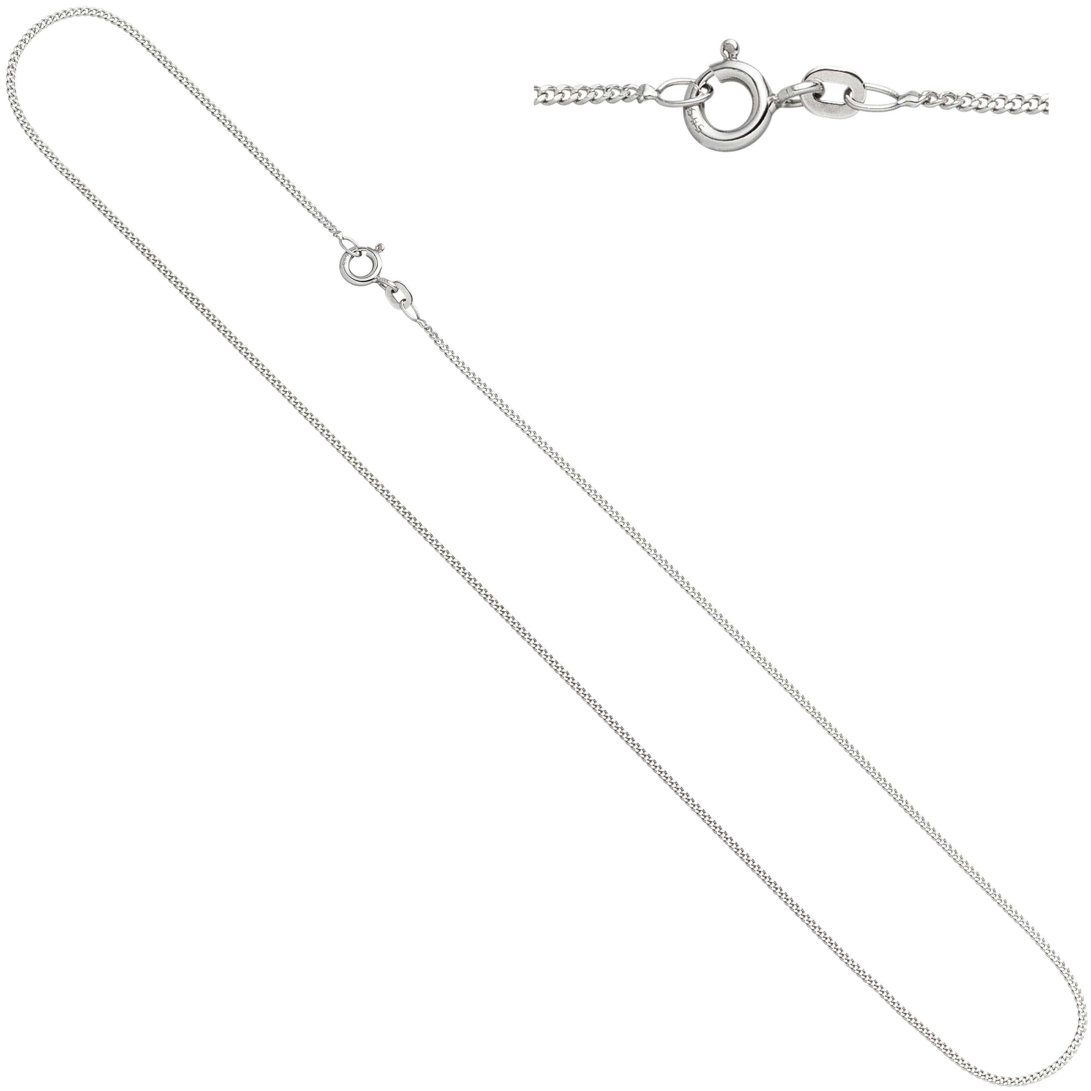 Panzerkette 585 Weißgold 1,7 mm 38 cm Gold Kette Halskette Weißgoldkette - Image 2