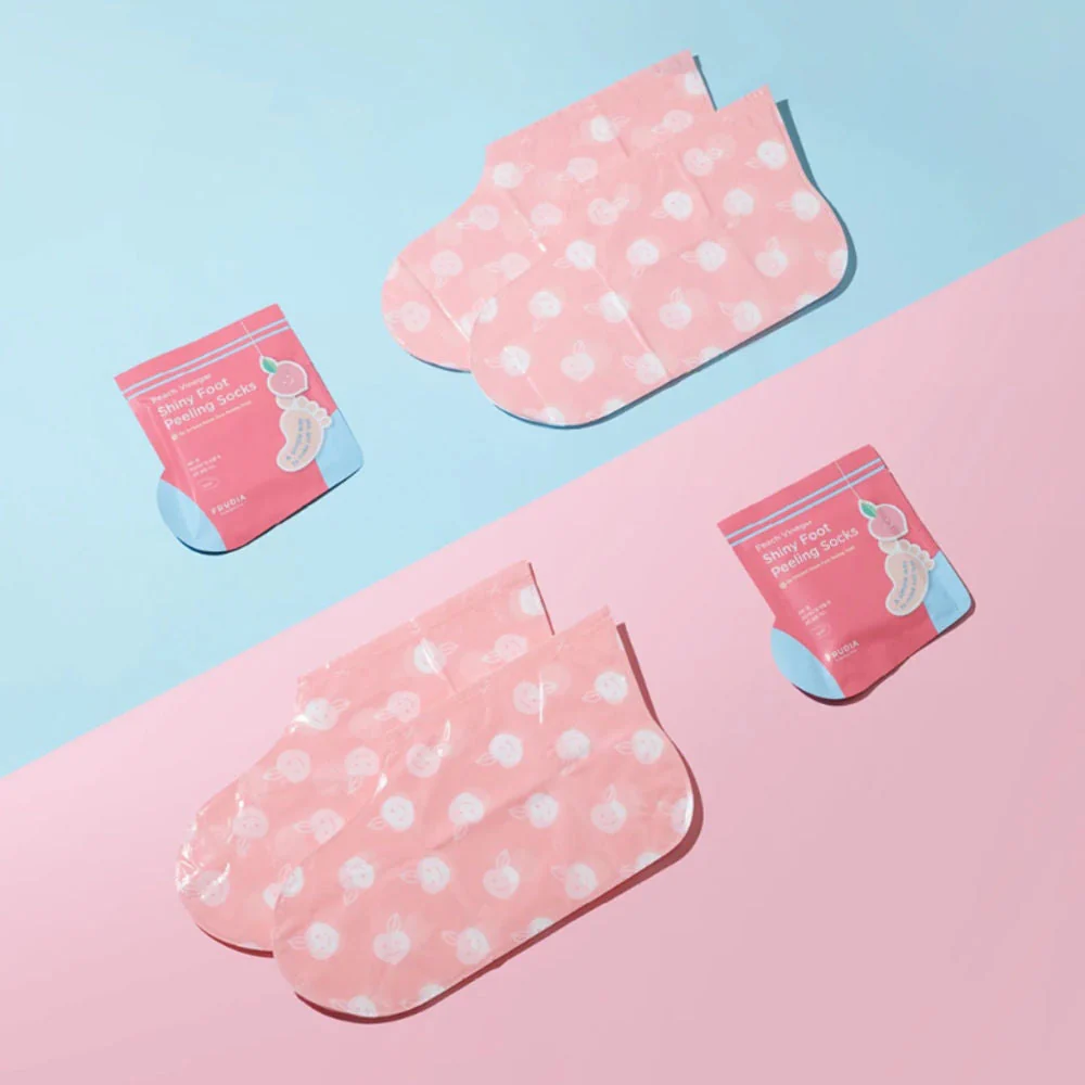 Peach Vinegar Shiny Foot Peeling Socks - 40 g - Image 2