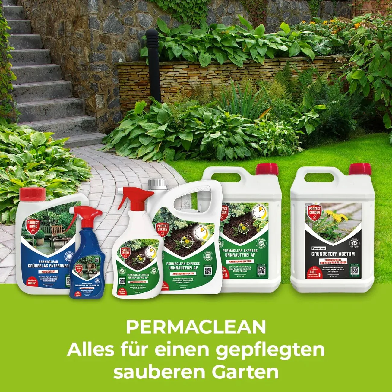 Permaclean Unkrautvernichter & Desinfektionsmittel, 5 L Konzentrat - Image 3