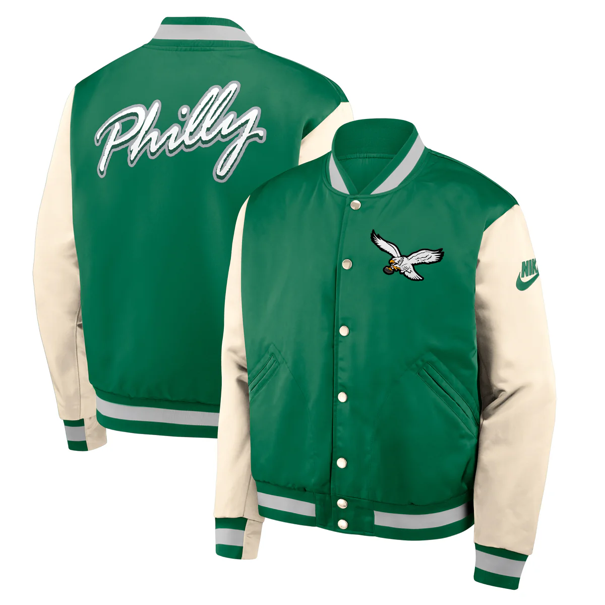 Philadelphia Eagles Nike Legacy Bomber Jacket NFL - Image 5