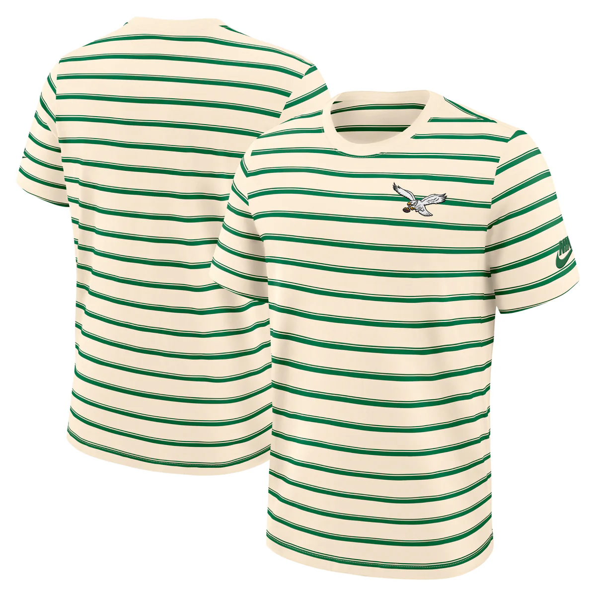 Philadelphia Eagles Nike Rewind Club Striped Tee NFL - Image 5