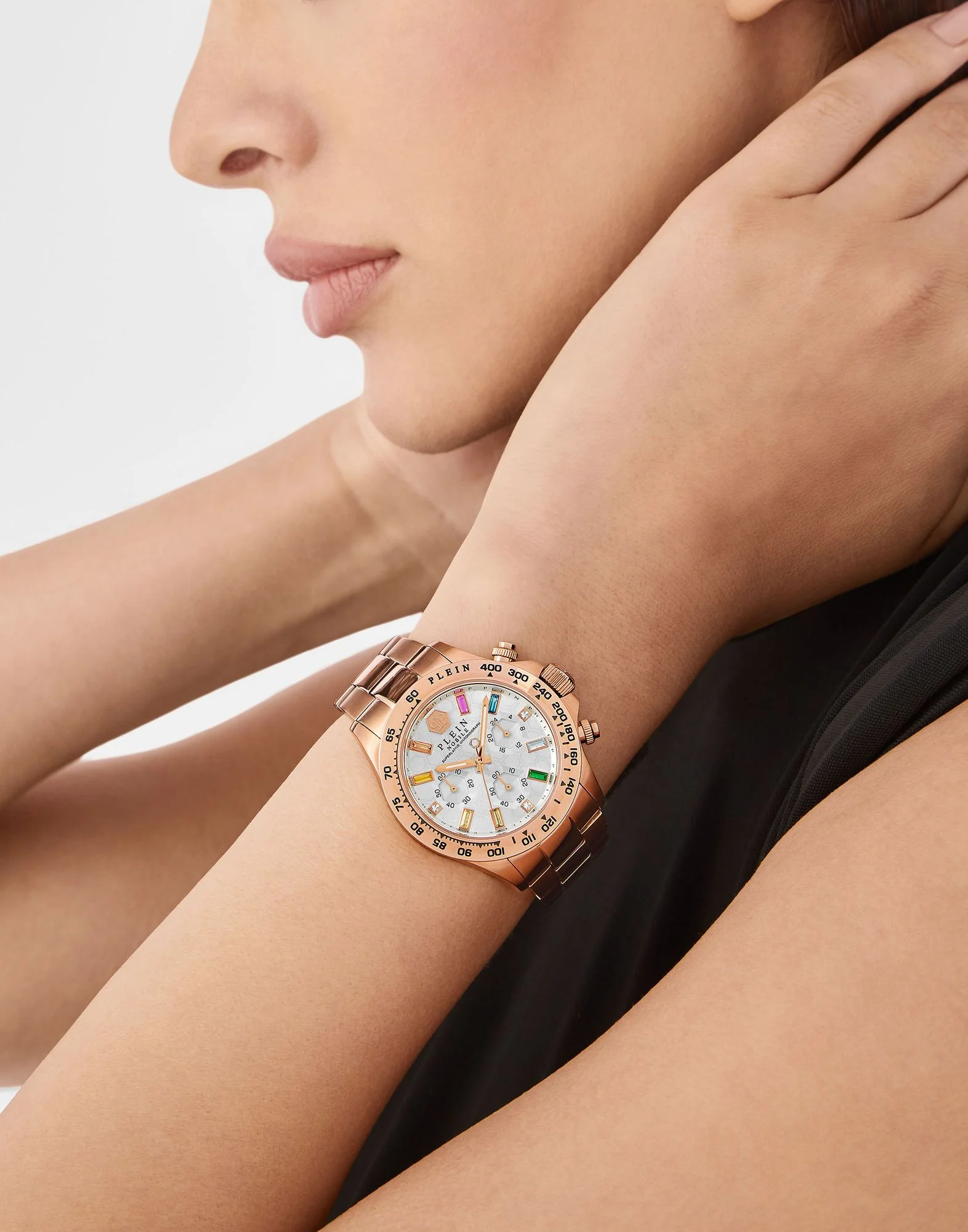 Philipp Plein Damen Uhr Analog Quarz Chrono NOBILE LADY PWSBA0323 Edelstahl - Image 4