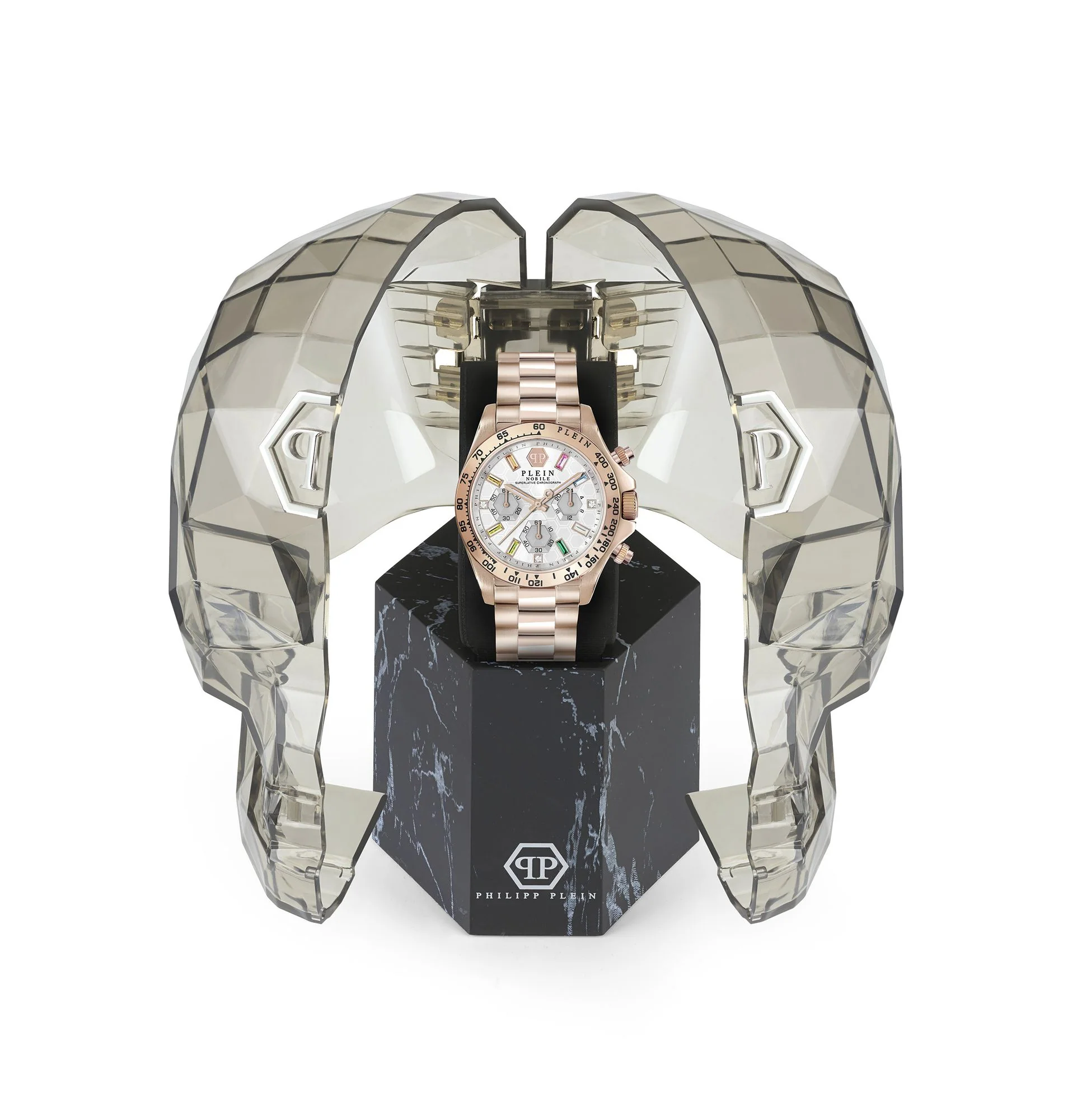 Philipp Plein Damen Uhr Analog Quarz Chrono NOBILE LADY PWSBA0323 Edelstahl - Image 5