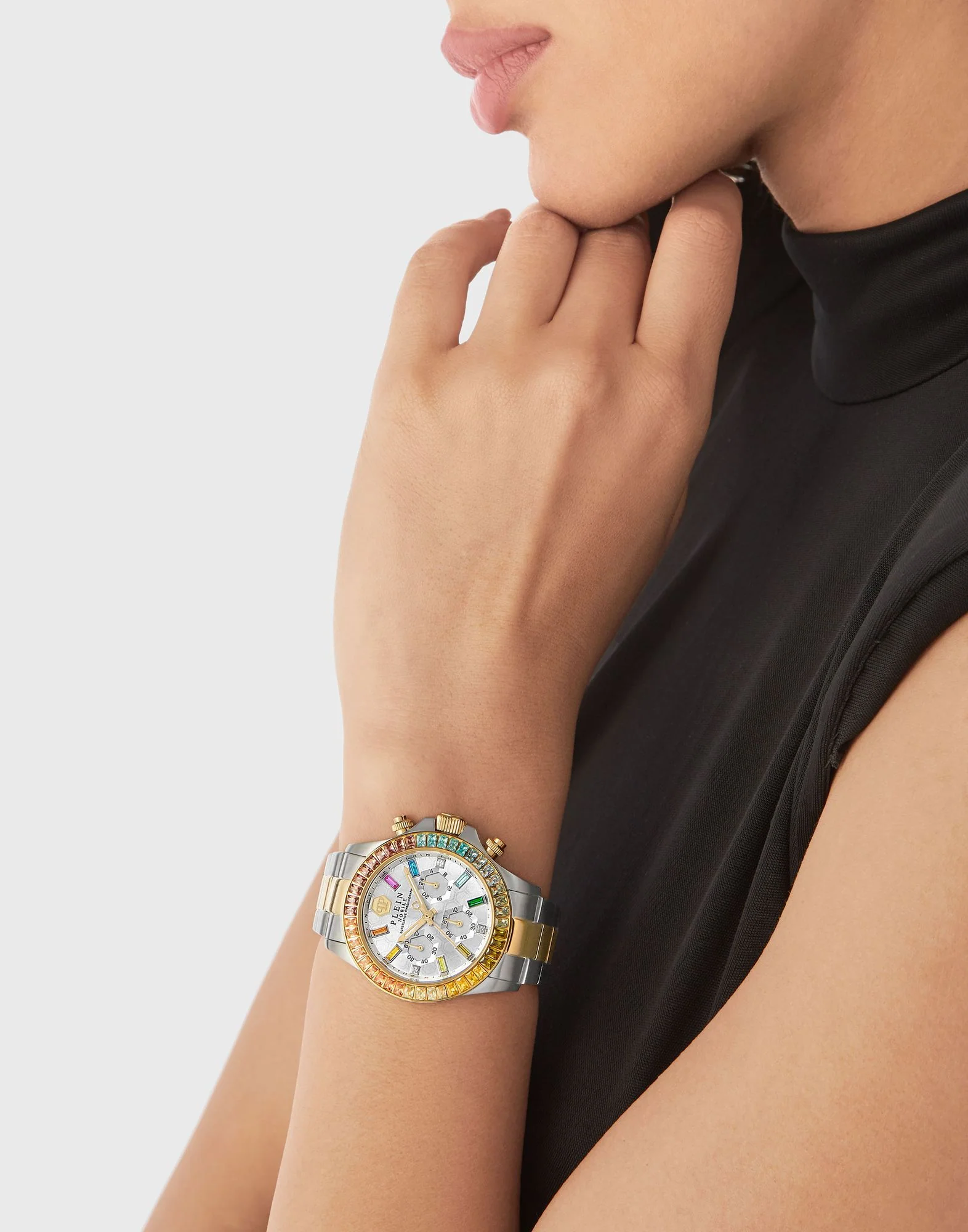 Philipp Plein Damen Uhr Analog Quarz Chrono NOBILE LADY PWSBA0523 Edelstahl - Image 5