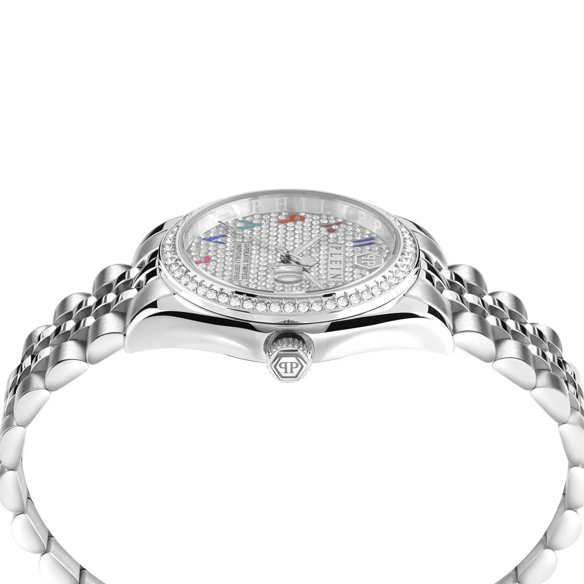 Philipp Plein Damen Uhr Analog Quarz DATE SUPERLATIVE PWYAA0723 Edelstahl - Image 3