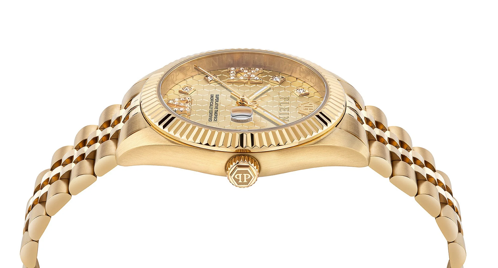 Philipp Plein Damen Uhr Analog Quarz DATE SUPERLATIVE PWYFA0425 Edelstahl - Image 3