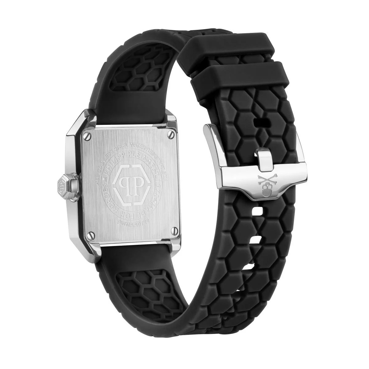 Philipp Plein Damen Uhr Analog Quarz OFFSHORE SQUARE PWMAA0122 Silikon - Image 2