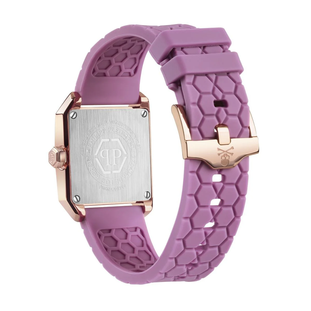 Philipp Plein Damen Uhr Analog Quarz OFFSHORE SQUARE PWMAA0322 Silikon - Image 2