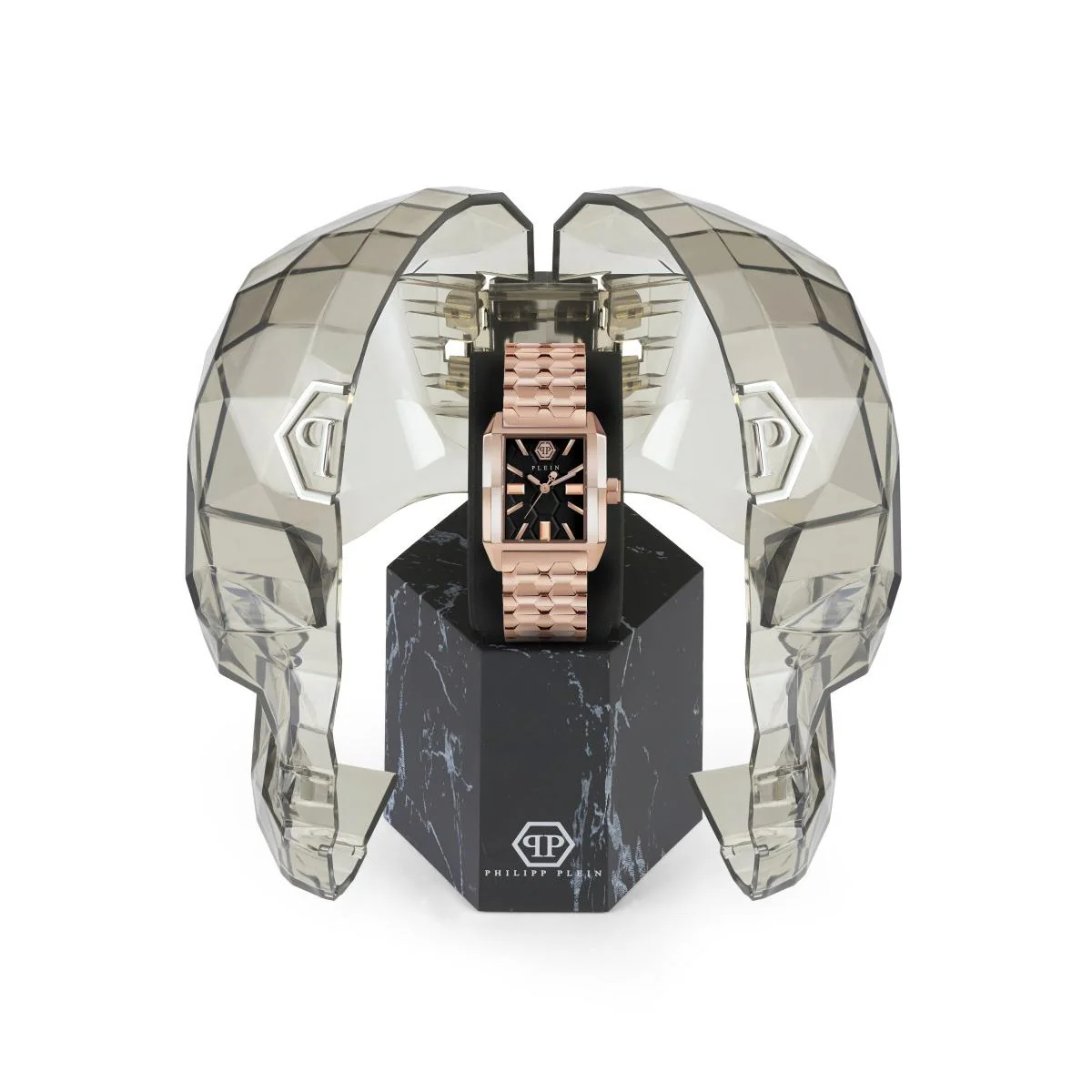 Philipp Plein Damen Uhr Analog Quarz OFFSHORE SQUARE PWMAA0822 Edelstahl - Image 4