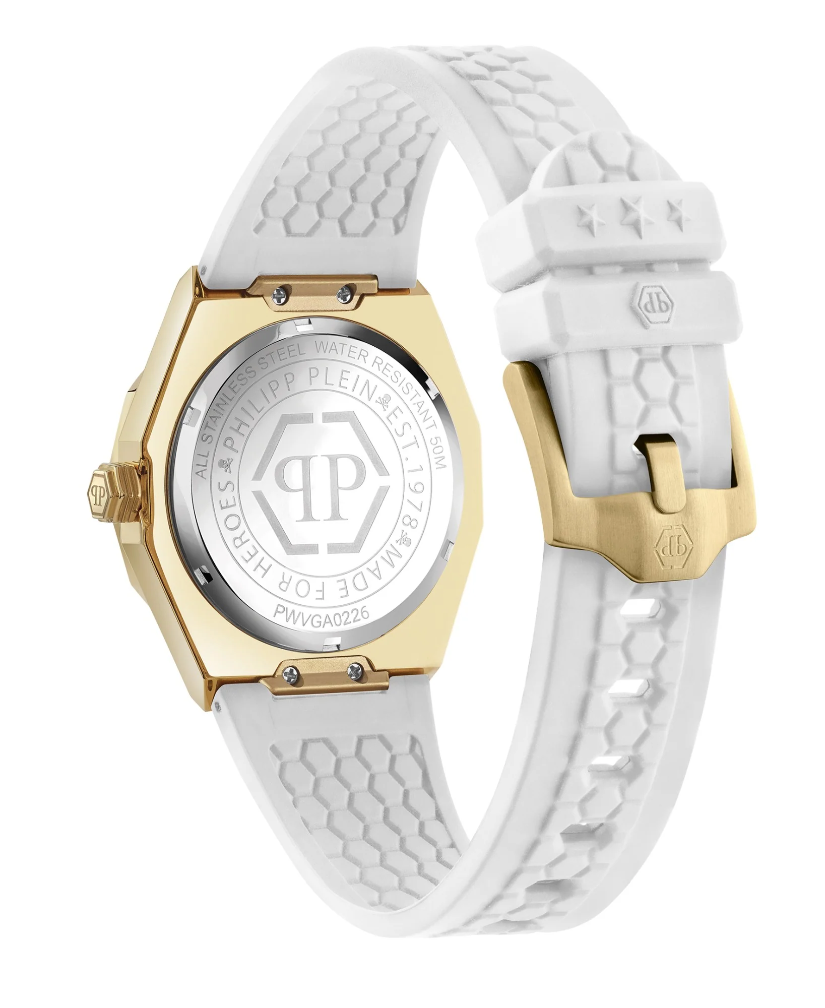 Philipp Plein Damen Uhr Analog Quarz PLEIN DELUXE LADY PWVGA0226 Silikon - Image 3