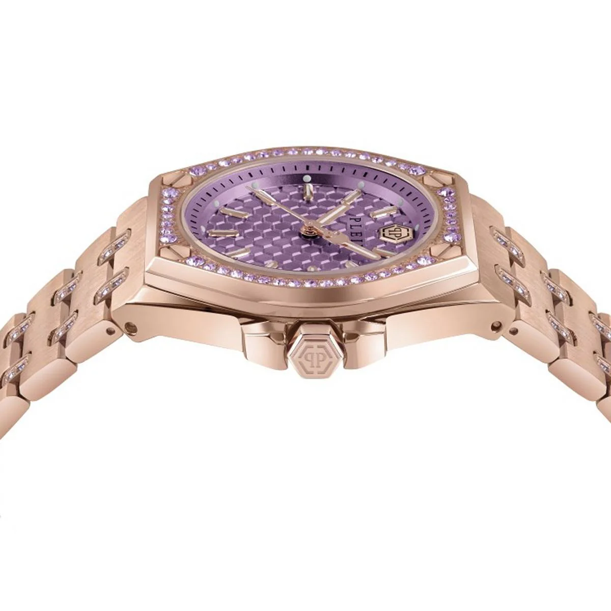Philipp Plein Damen Uhr Analog Quarz PLEIN EXTREME LADY rose PWJAA0922 Edelstahl - Image 3