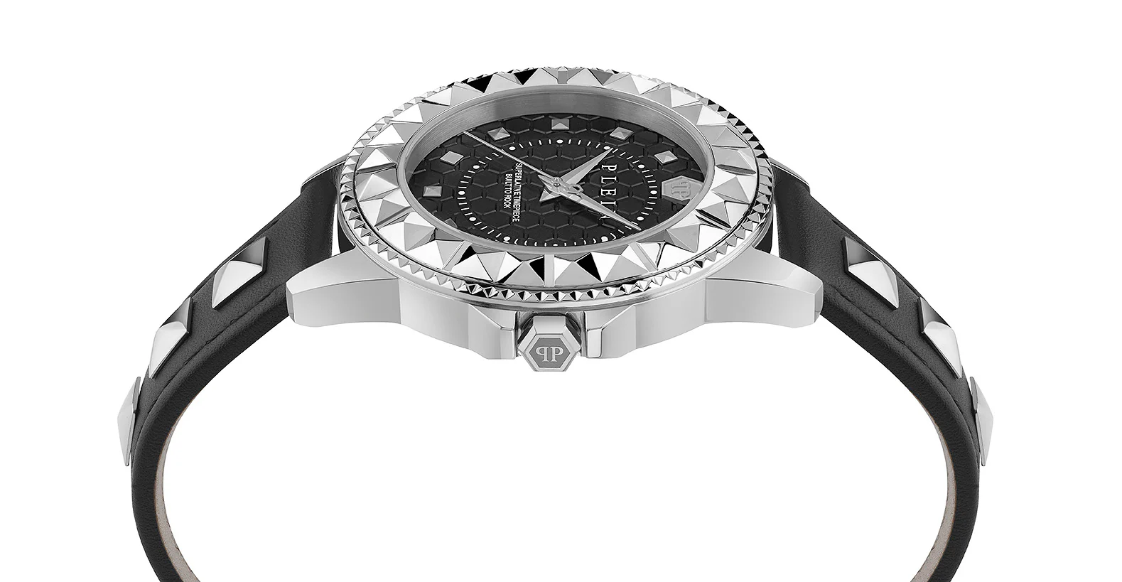 Philipp Plein Damen Uhr Analog Quarz PLEIN LADY ROCK PWPQA0124 Leder - Image 3