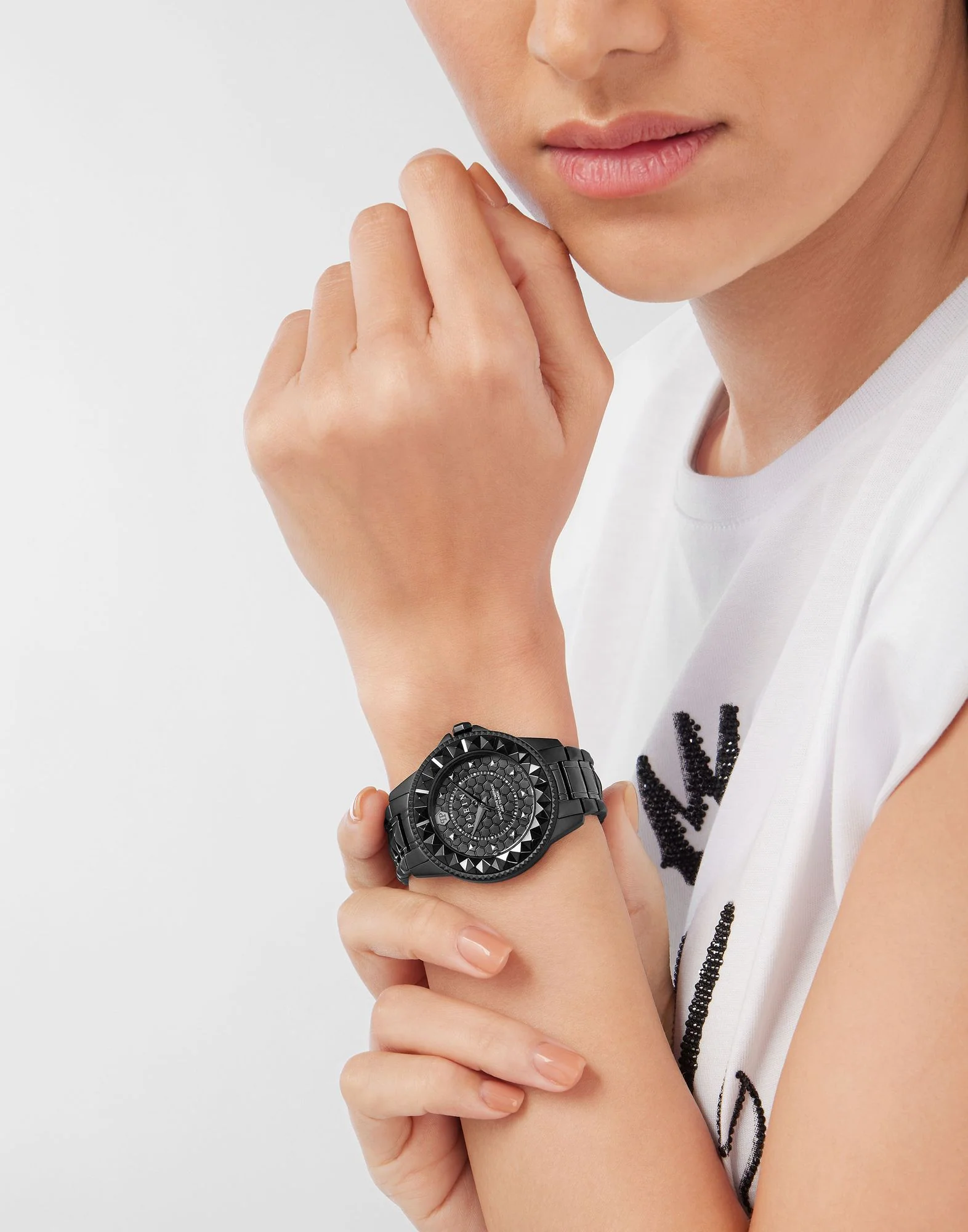 Philipp Plein Damen Uhr Analog Quarz PLEIN LADY ROCK PWPQA0524 Edelstahl - Image 5