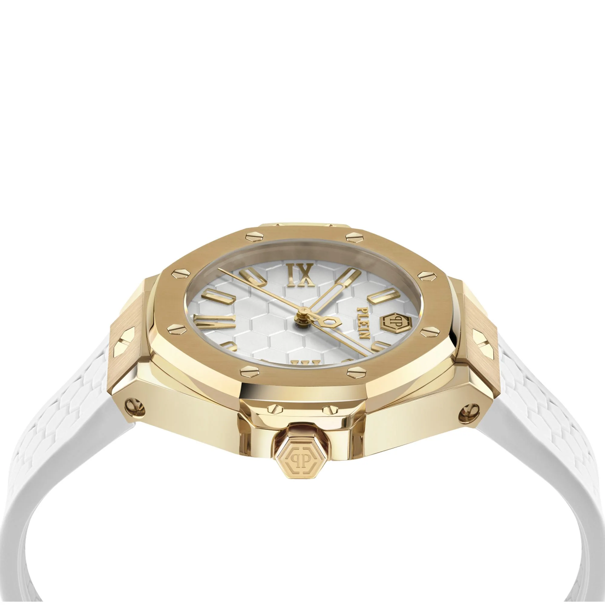 Philipp Plein Damen Uhr Analog Quarz PLEIN LADY ROYAL PWBDA0224 Silikon - Image 3