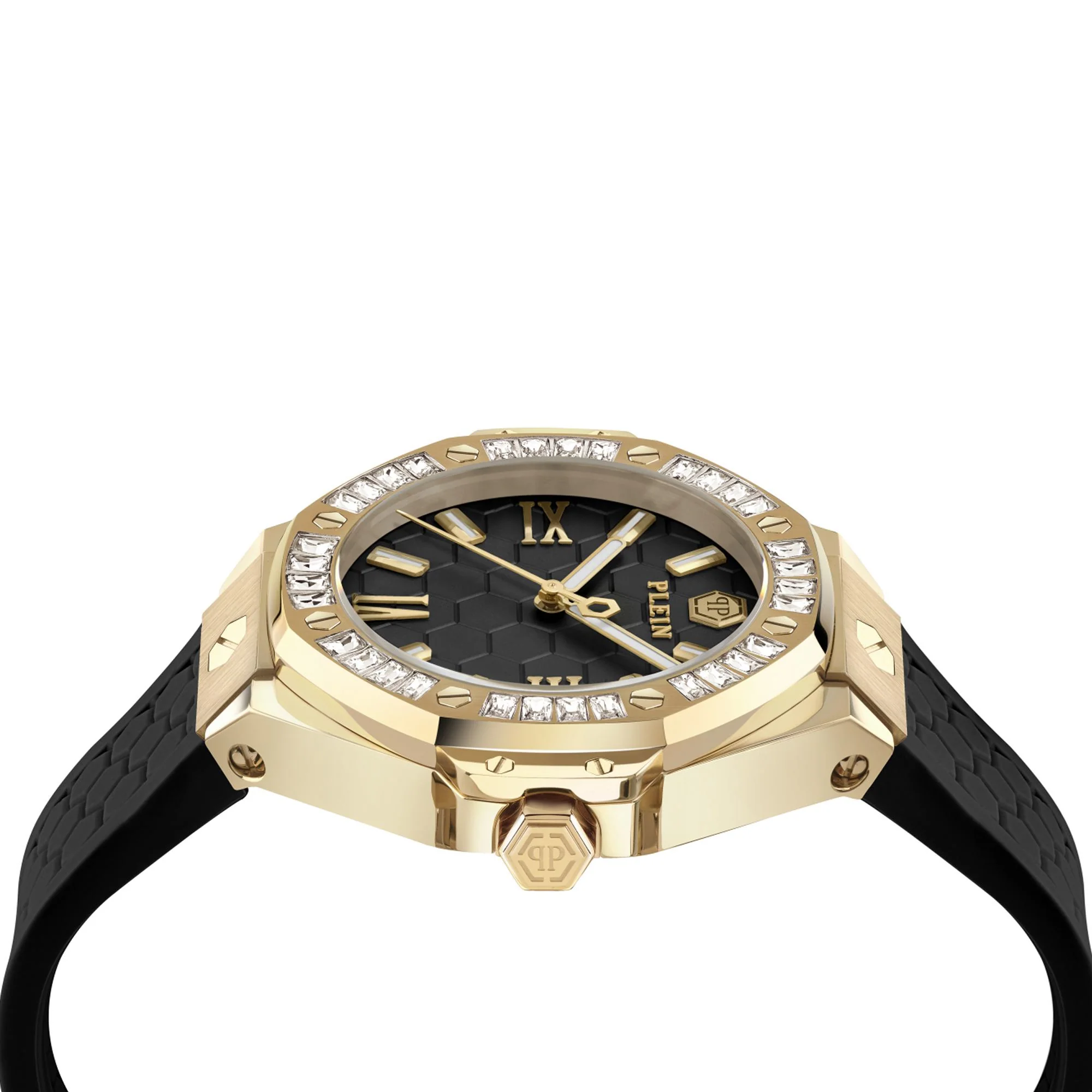 Philipp Plein Damen Uhr Analog Quarz PLEIN LADY ROYAL PWBDA0424 Silikon - Image 3