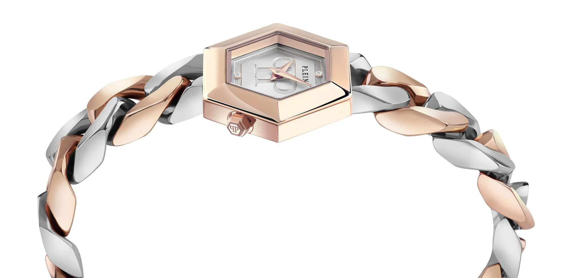 Philipp Plein Damen Uhr Analog Quarz THE HEXAGON GROUMETTE PWWBA0223 Edelstahl - Image 3