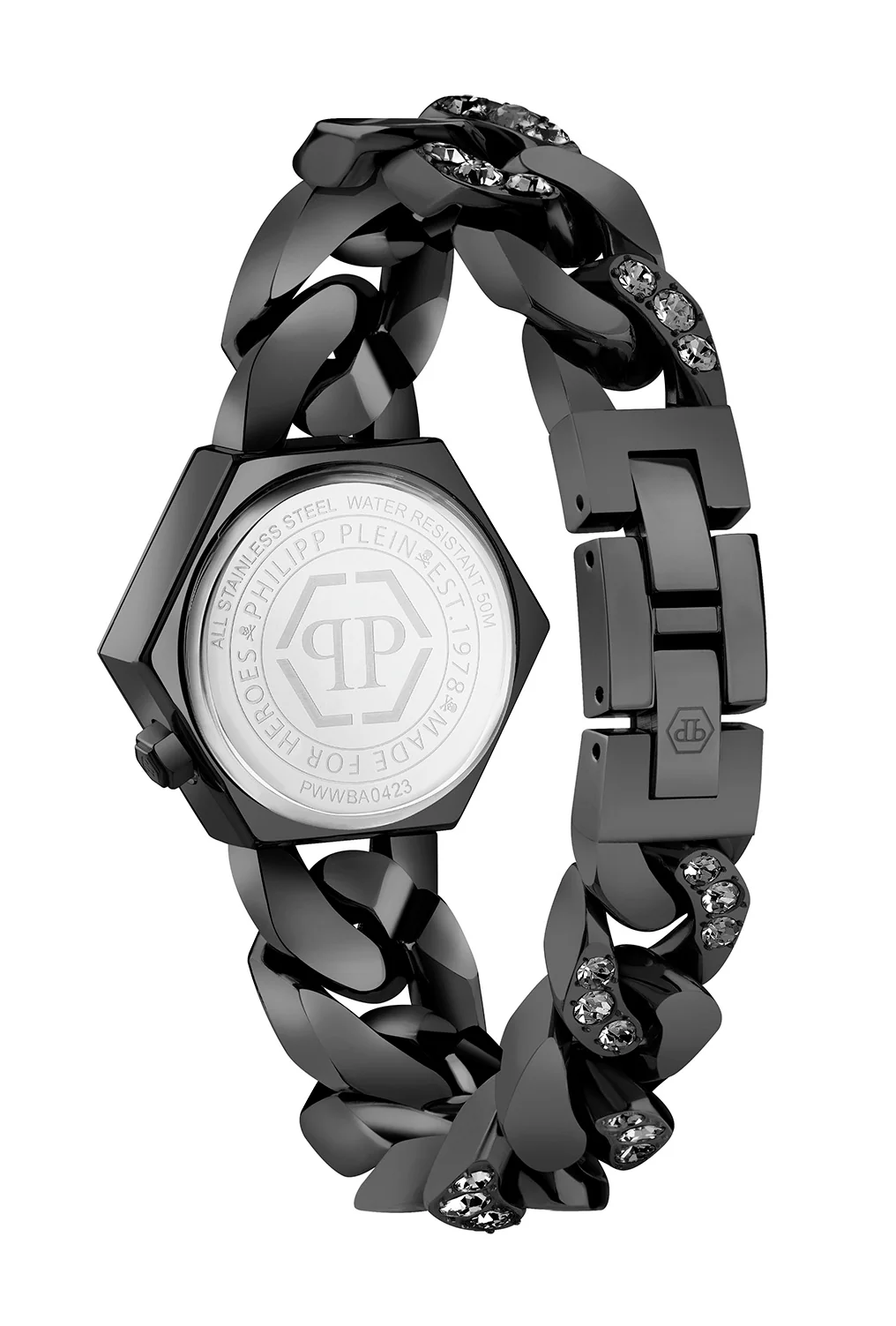 Philipp Plein Damen Uhr Analog Quarz THE HEXAGON GROUMETTE PWWBA0423 Edelstahl - Image 2