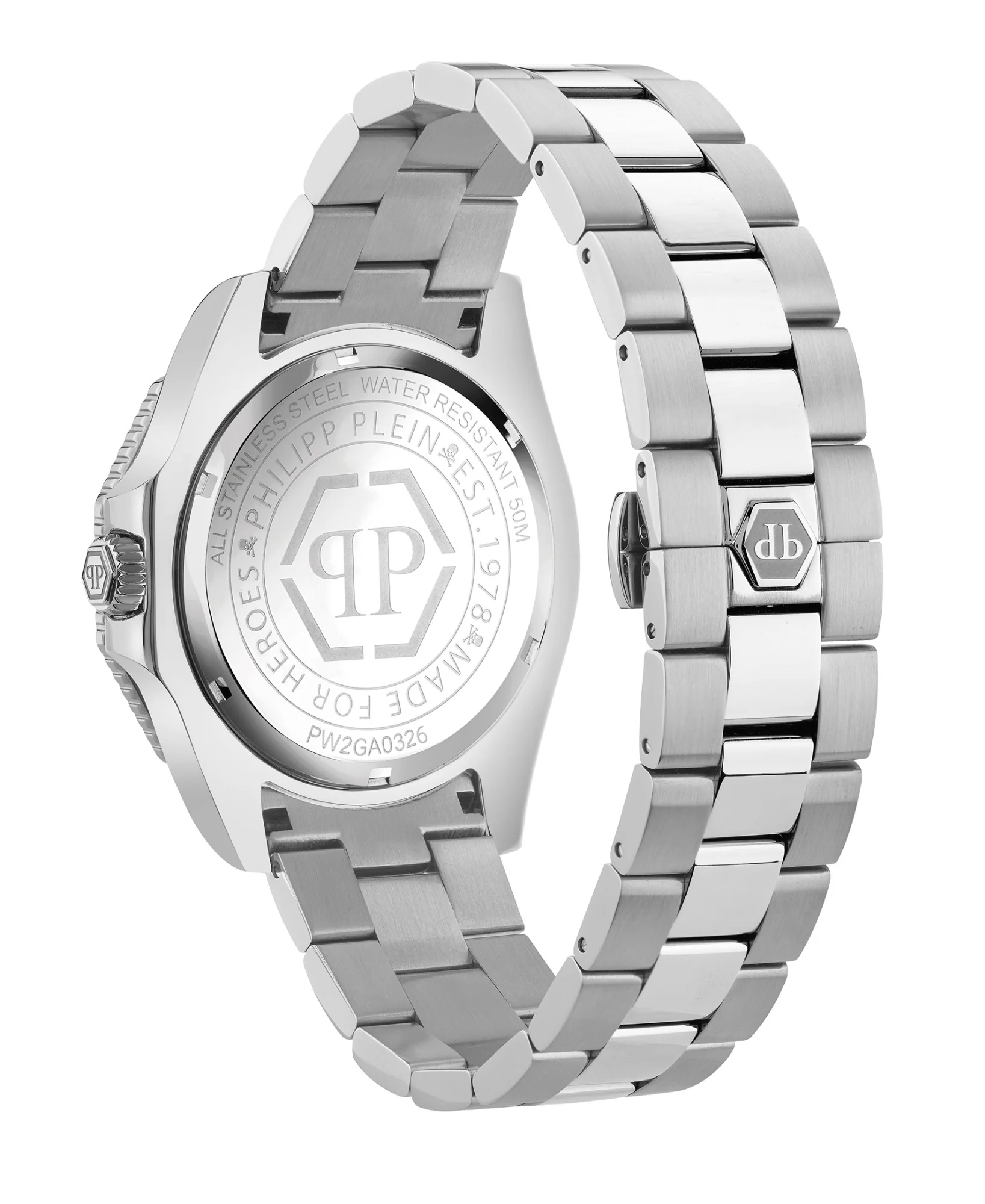 Philipp Plein Herren Uhr Analog Quarz AQUASTORM PW2GA0326 Edelstahl - Image 3