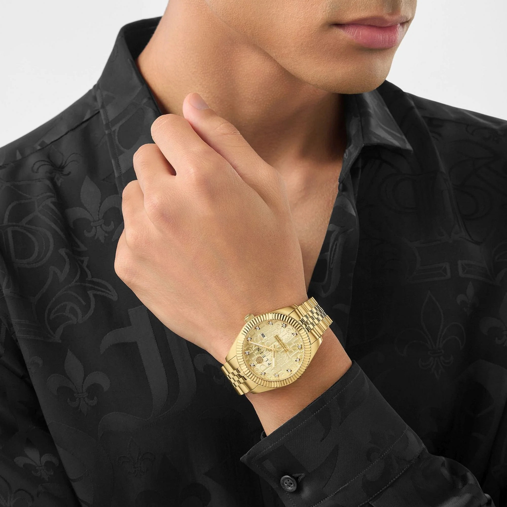 Philipp Plein Herren Uhr Analog Quarz DATE SUPERLATIVE GENT PWMFA0525 Edelstahl - Image 4