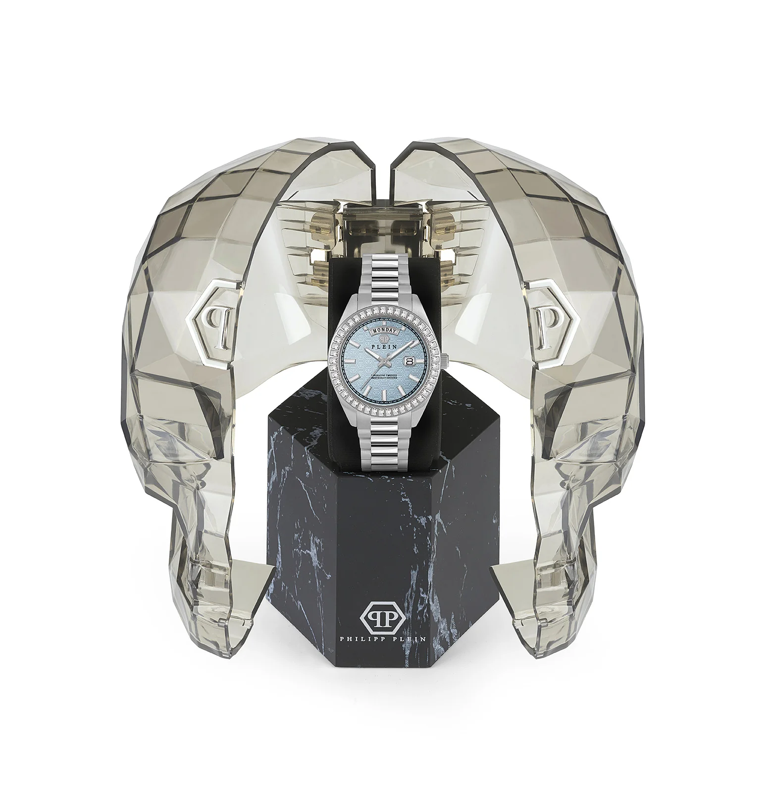 Philipp Plein Herren Uhr Analog Quarz DATE SUPERLATIVE GENT PWPNA0524 Edelstahl - Image 4