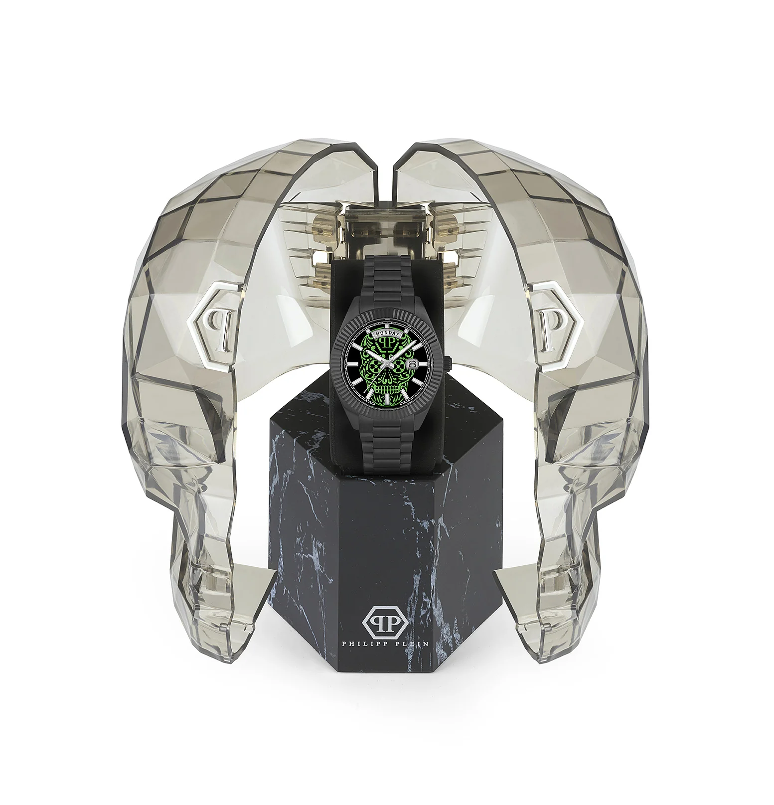 Philipp Plein Herren Uhr Analog Quarz DATE SUPERLATIVE GENT PWPNA0724 Edelstahl - Image 4