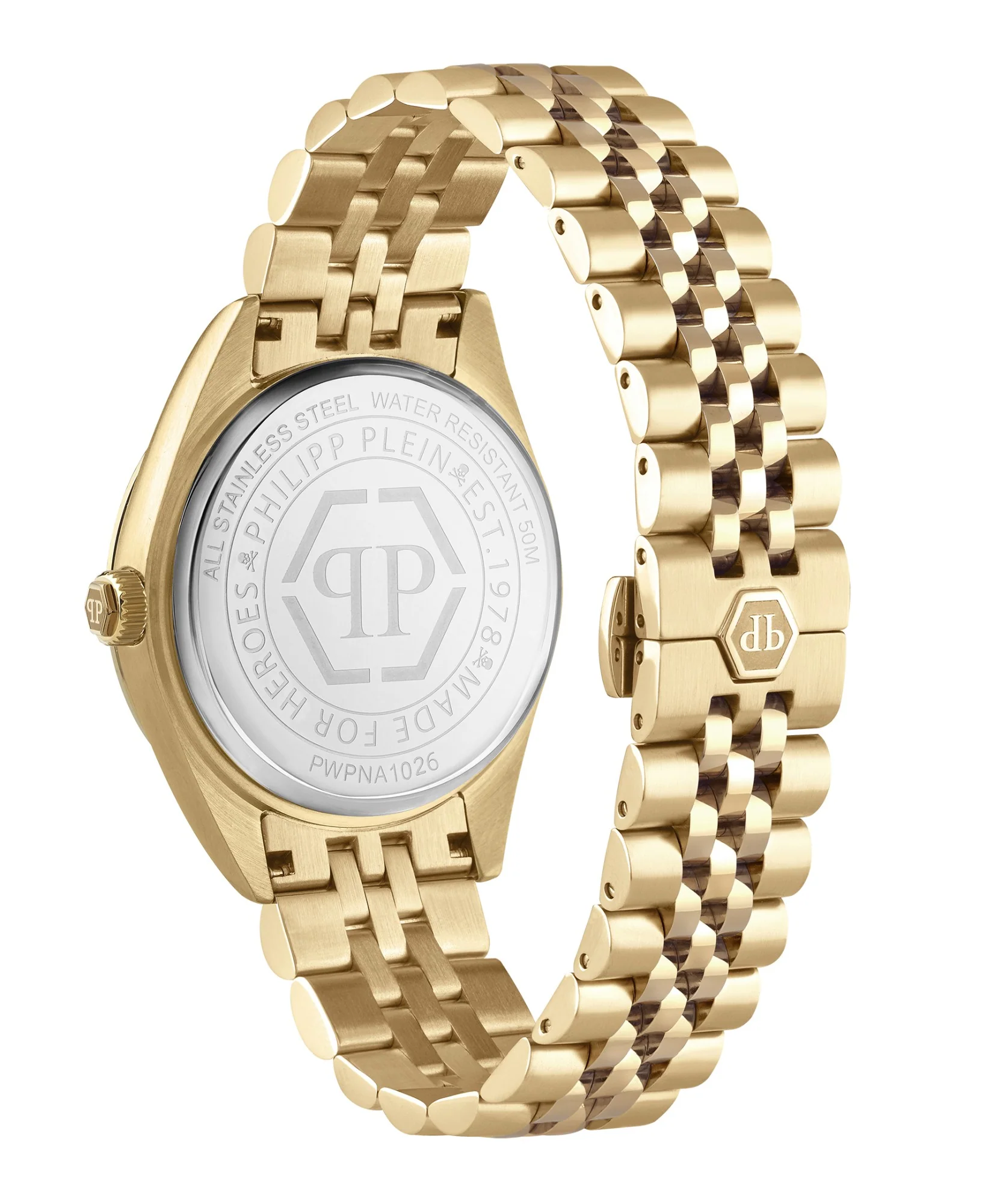 Philipp Plein Herren Uhr Analog Quarz DATE SUPERLATIVE PWPNA1026 Edelstahl - Image 3