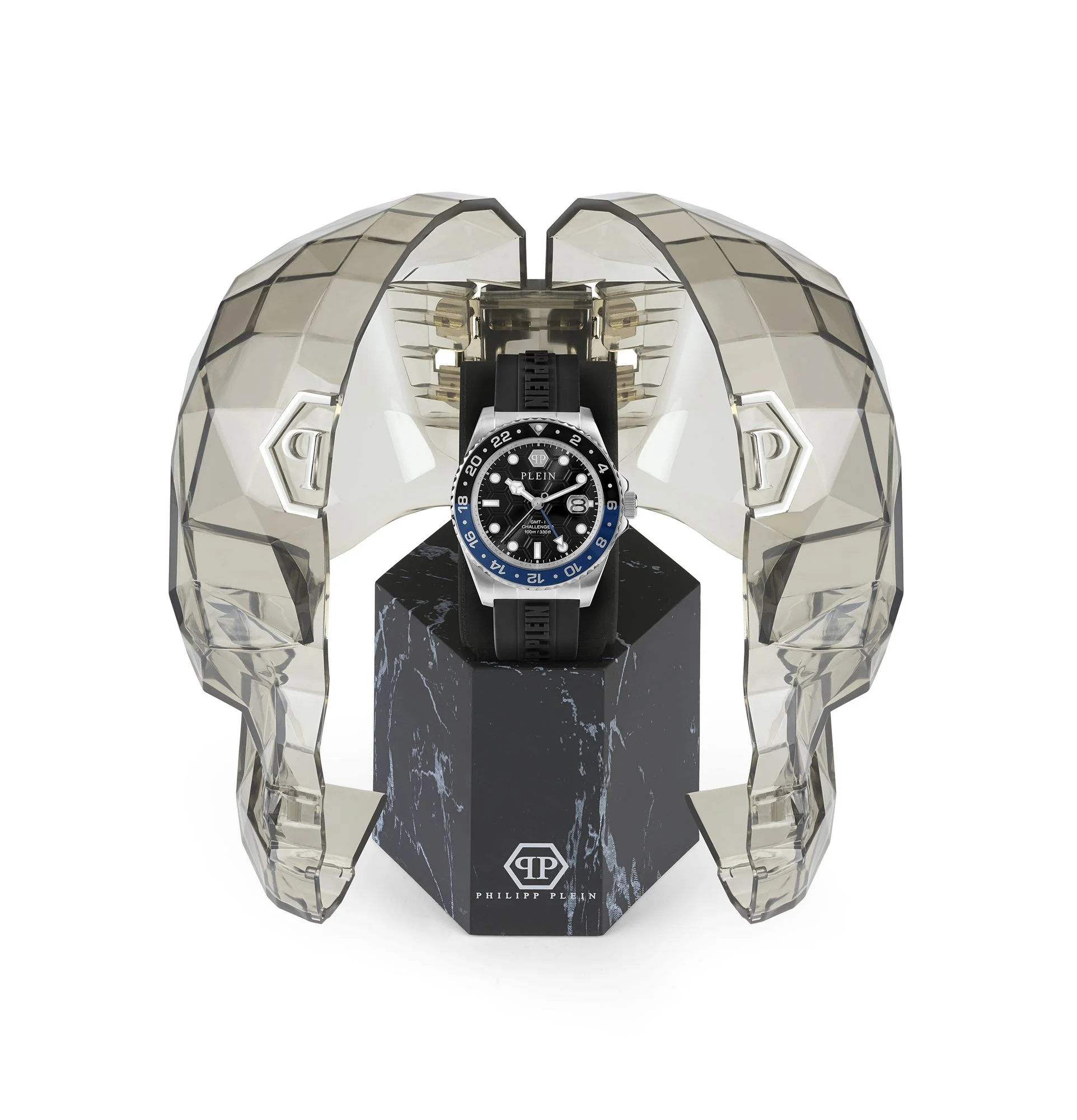 Philipp Plein Herren Uhr Analog Quarz GMT-I CHALLENGER PWYBA0123 Silikon - Image 4