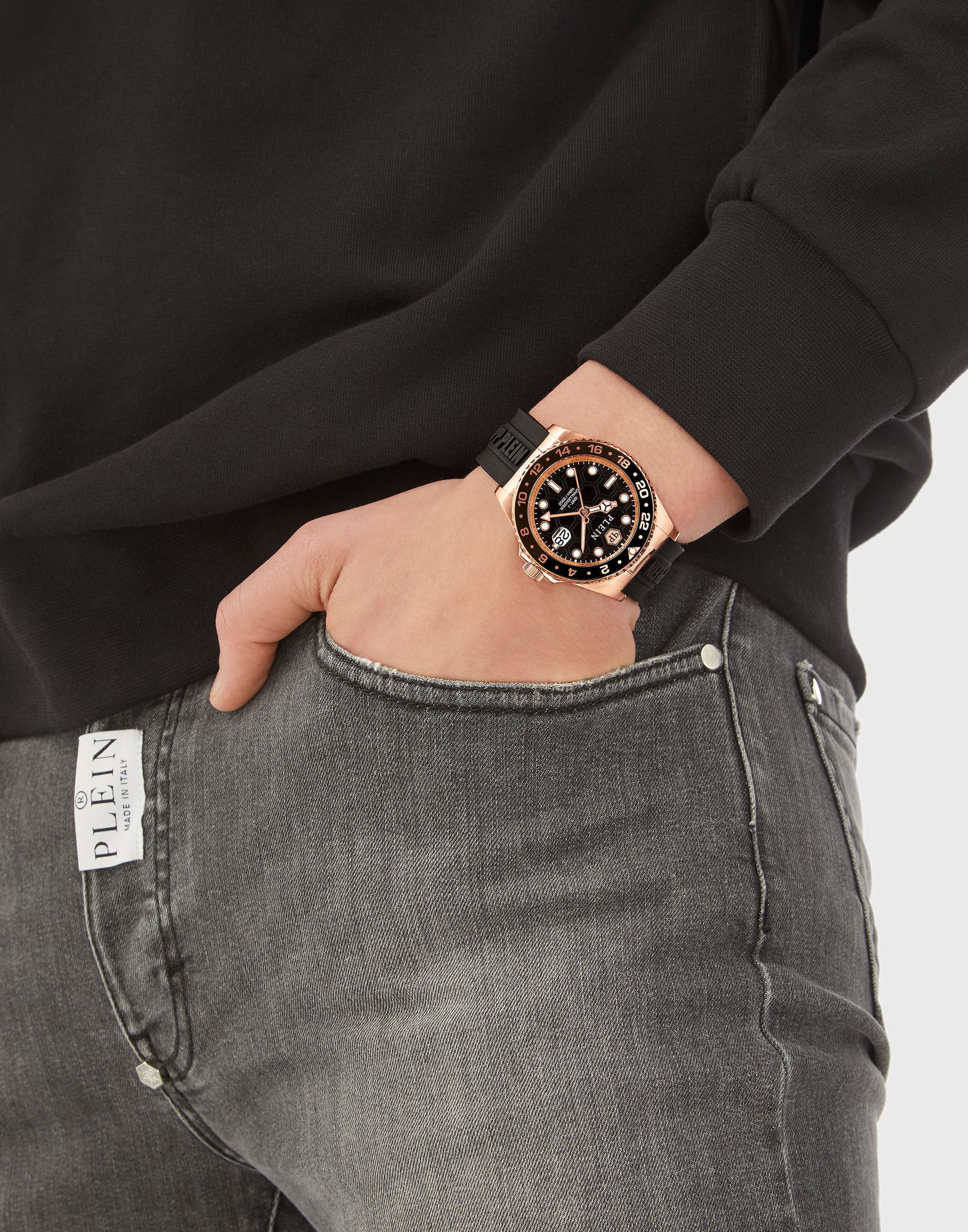 Philipp Plein Herren Uhr Analog Quarz GMT-I CHALLENGER PWYBA0523 Silikon - Image 5