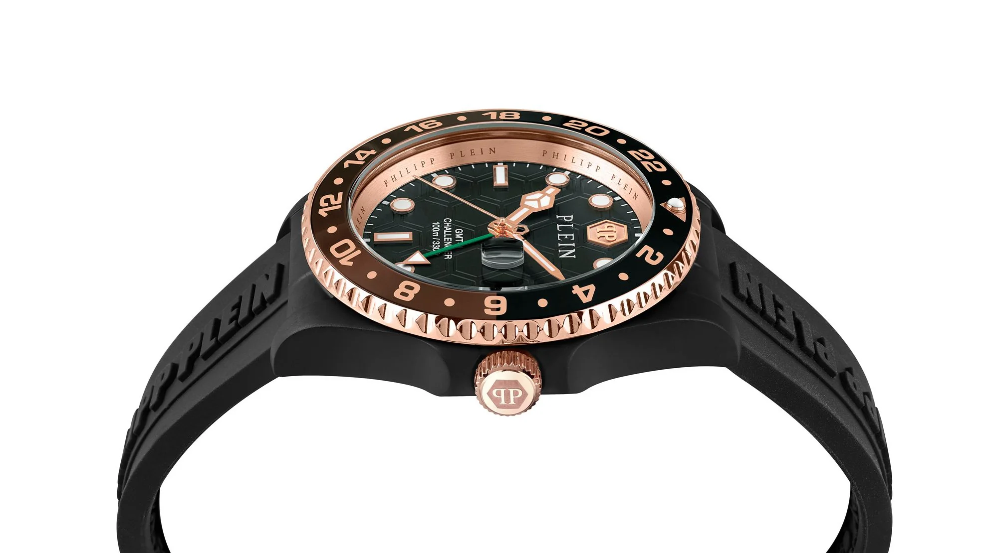 Philipp Plein Herren Uhr Analog Quarz GMT-I CHALLENGER PWYBA0823 Silikon - Image 3