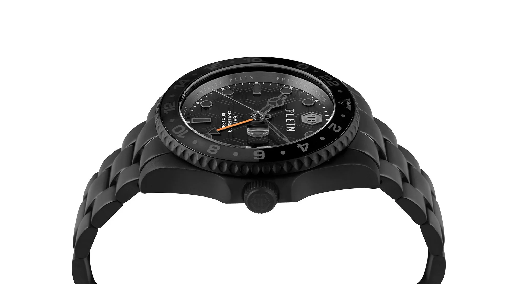 Philipp Plein Herren Uhr Analog Quarz GMT-I CHALLENGER PWYBA0923 Edelstahl - Image 3