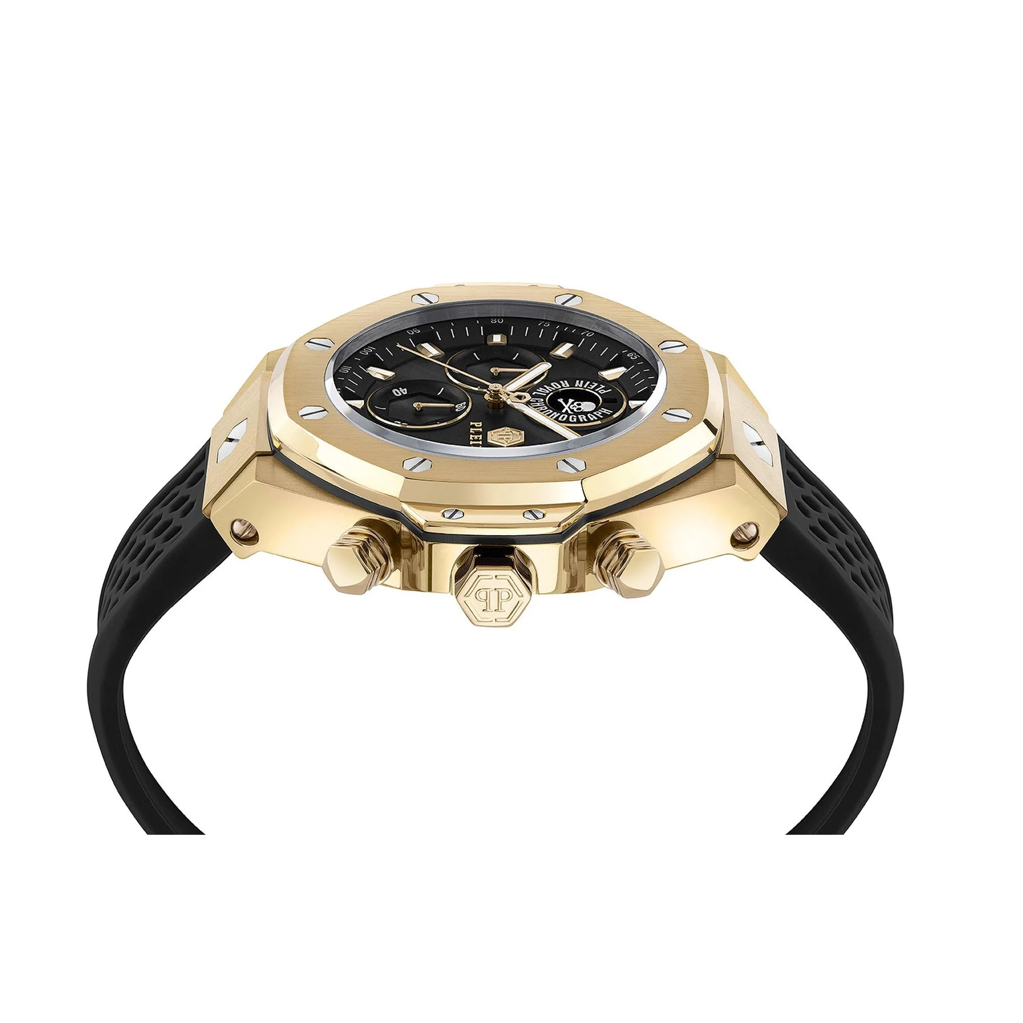 Philipp Plein Herren Uhr Analog Quarz PLEIN CHRONO ROYAL PWLFA0325 Silikon - Image 3