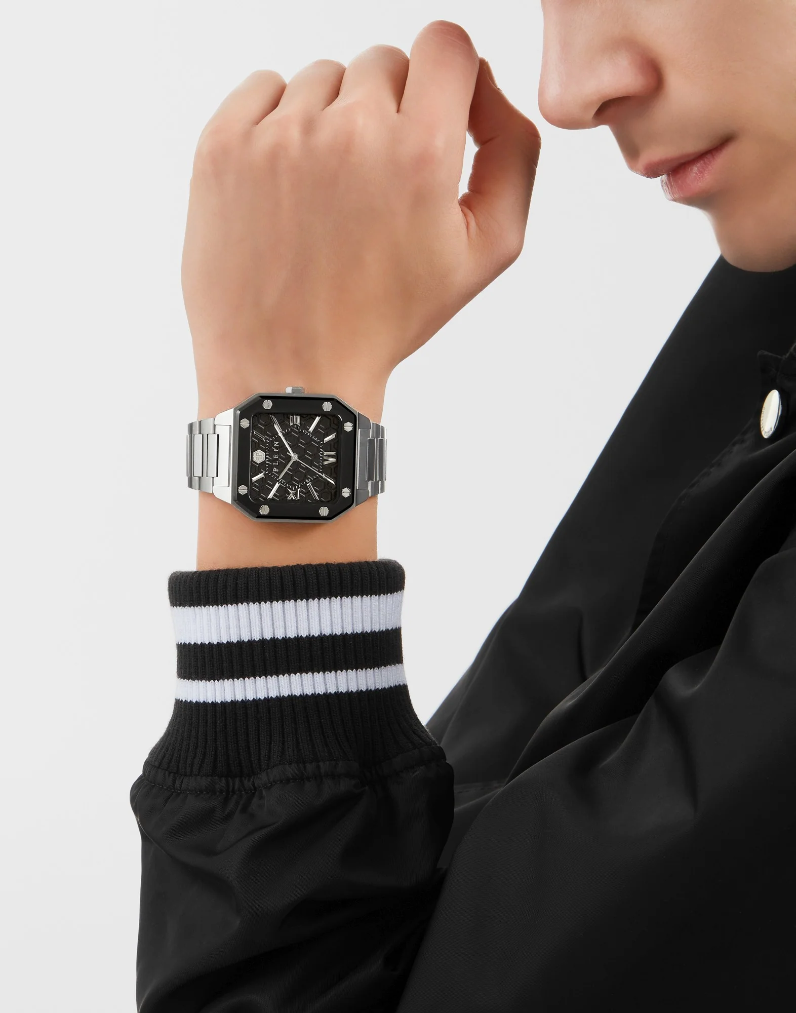 Philipp Plein Herren Uhr Analog Quarz PLEIN EDGE PWYGA0226 Edelstahl - Image 4