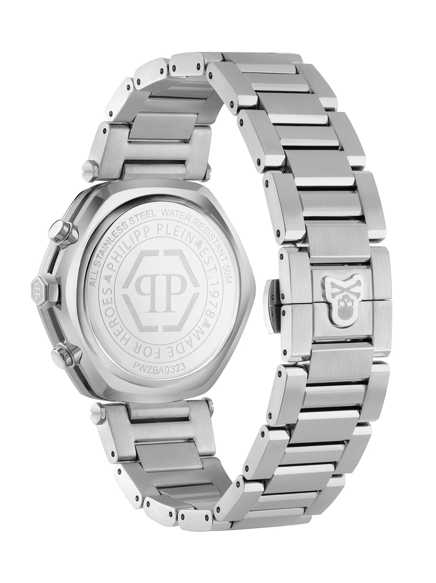 Philipp Plein Herren Uhr Analog Quarz THE HEXAGON CHRONO PWZBA0323 Edelstahl - Image 2