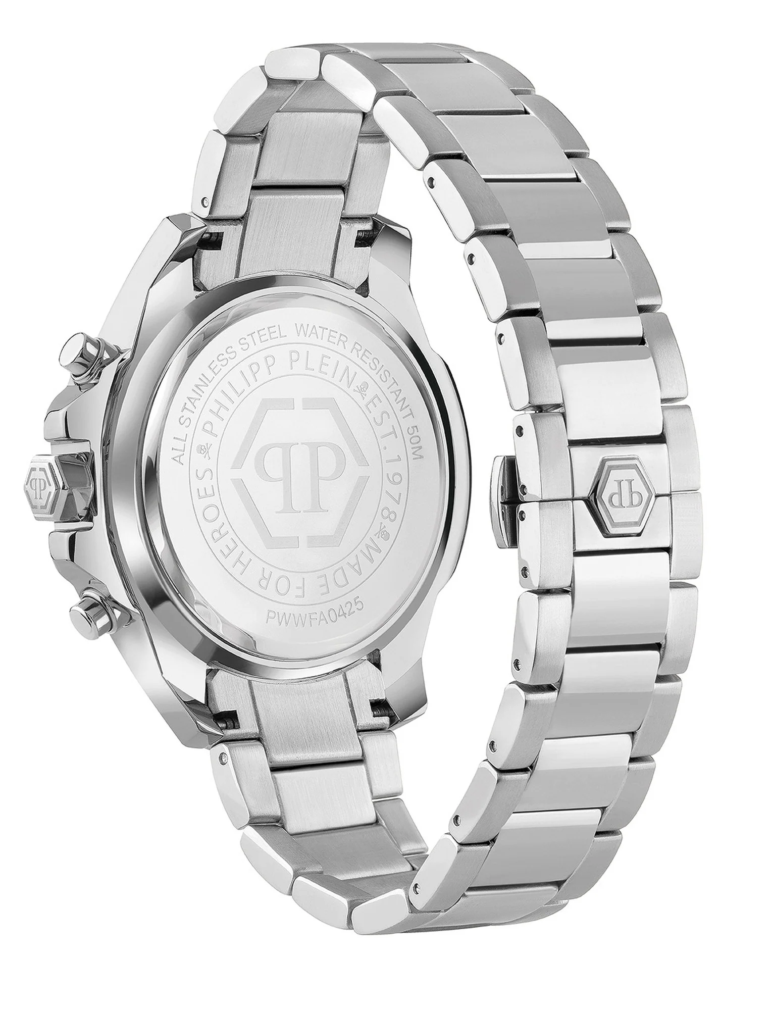 Philipp Plein Herren Uhr Analog Quarz THE $KULL CHRONO PWWFA0425 Edelstahl - Image 2