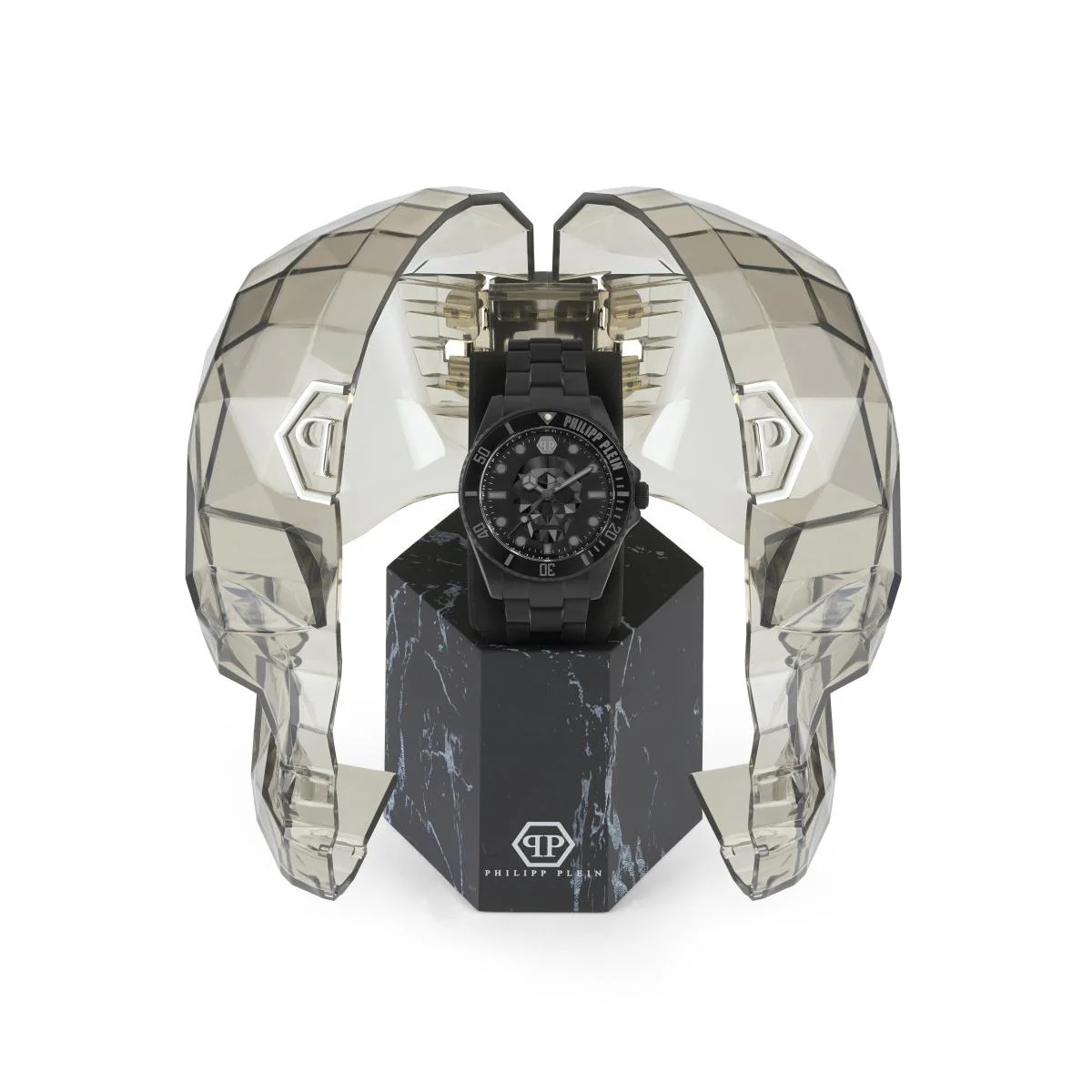 Philipp Plein Herren Uhr Analog Quarz THE $KULL DIVER PWOAA0922 Edelstahl - Image 4