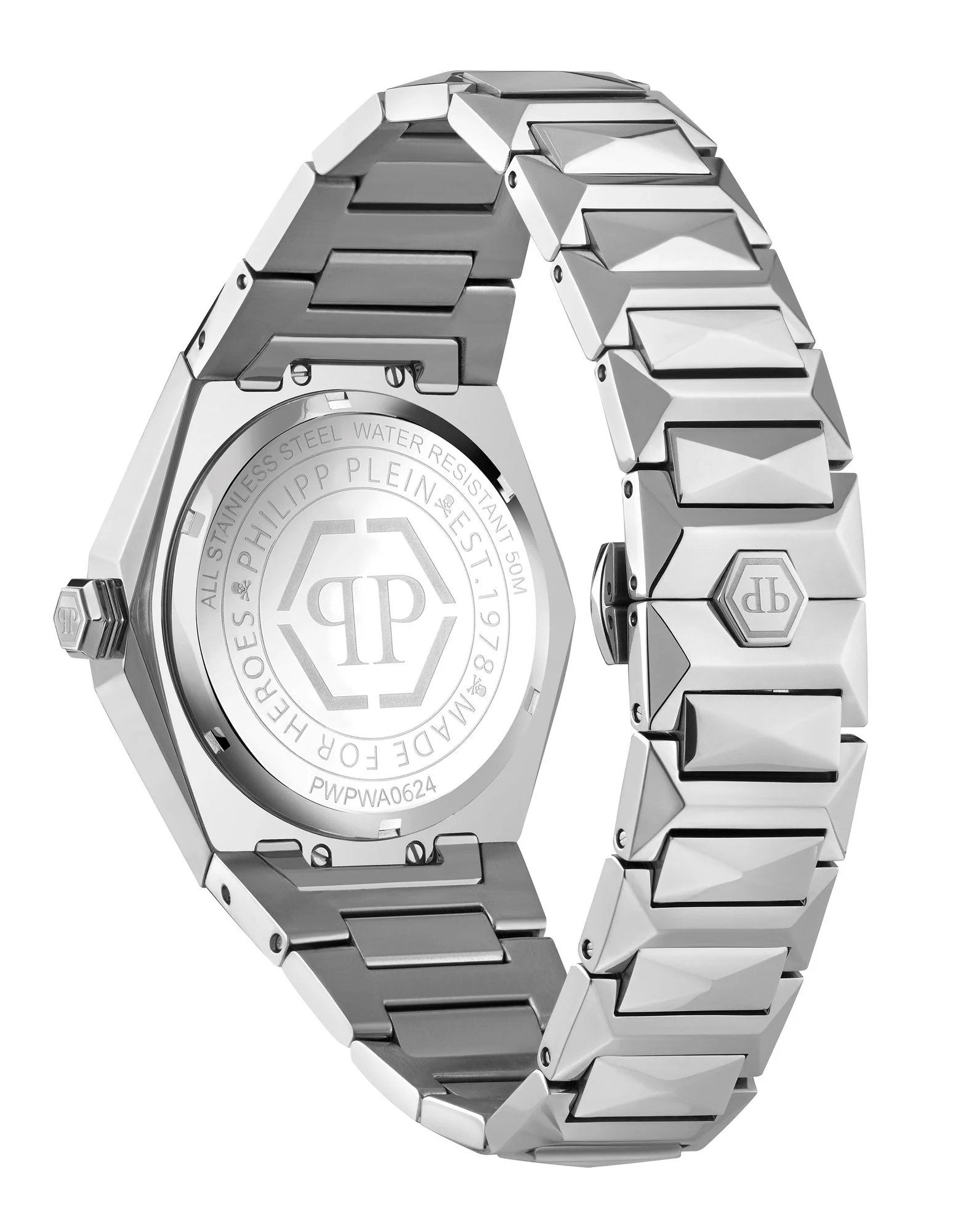 Philipp Plein Herren Uhr Analog Quarz THE $KULL SPIKES PWPWA0624 Edelstahl - Image 2
