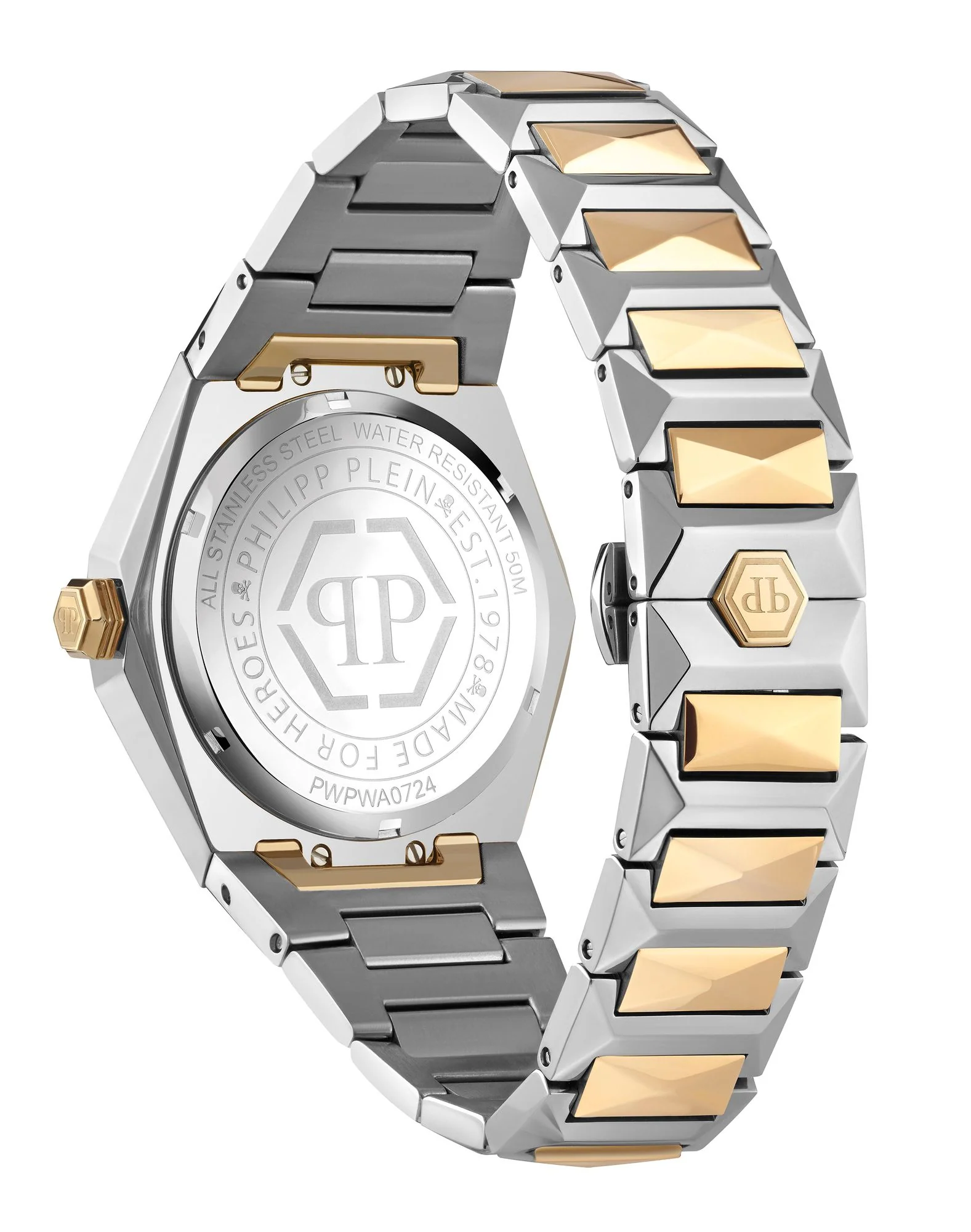 Philipp Plein Herren Uhr Analog Quarz THE $KULL SPIKES PWPWA0724 Edelstahl - Image 2