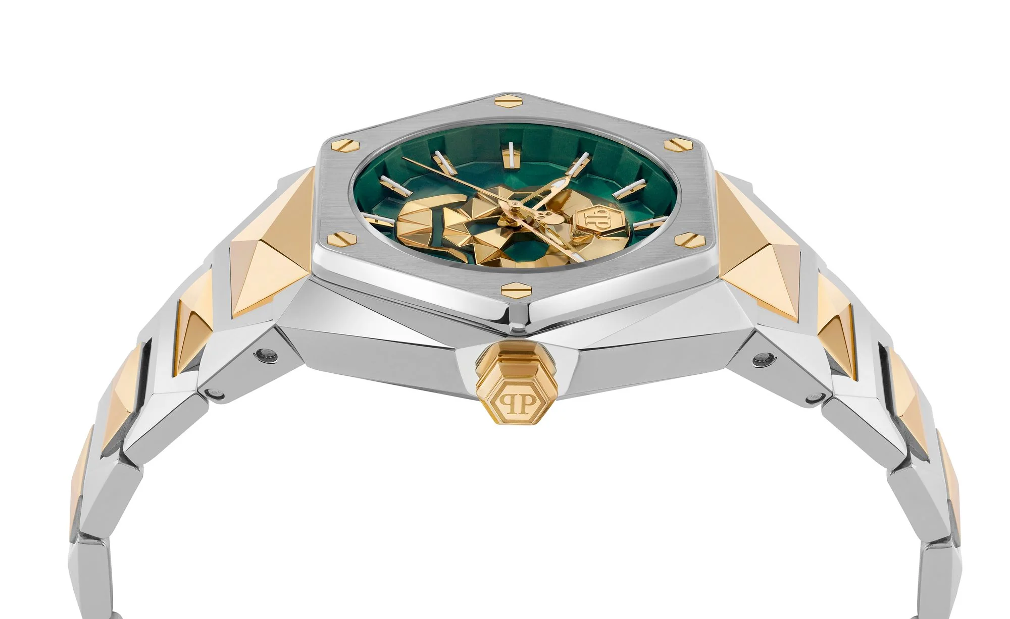 Philipp Plein Herren Uhr Analog Quarz THE $KULL SPIKES PWPWA0724 Edelstahl - Image 3