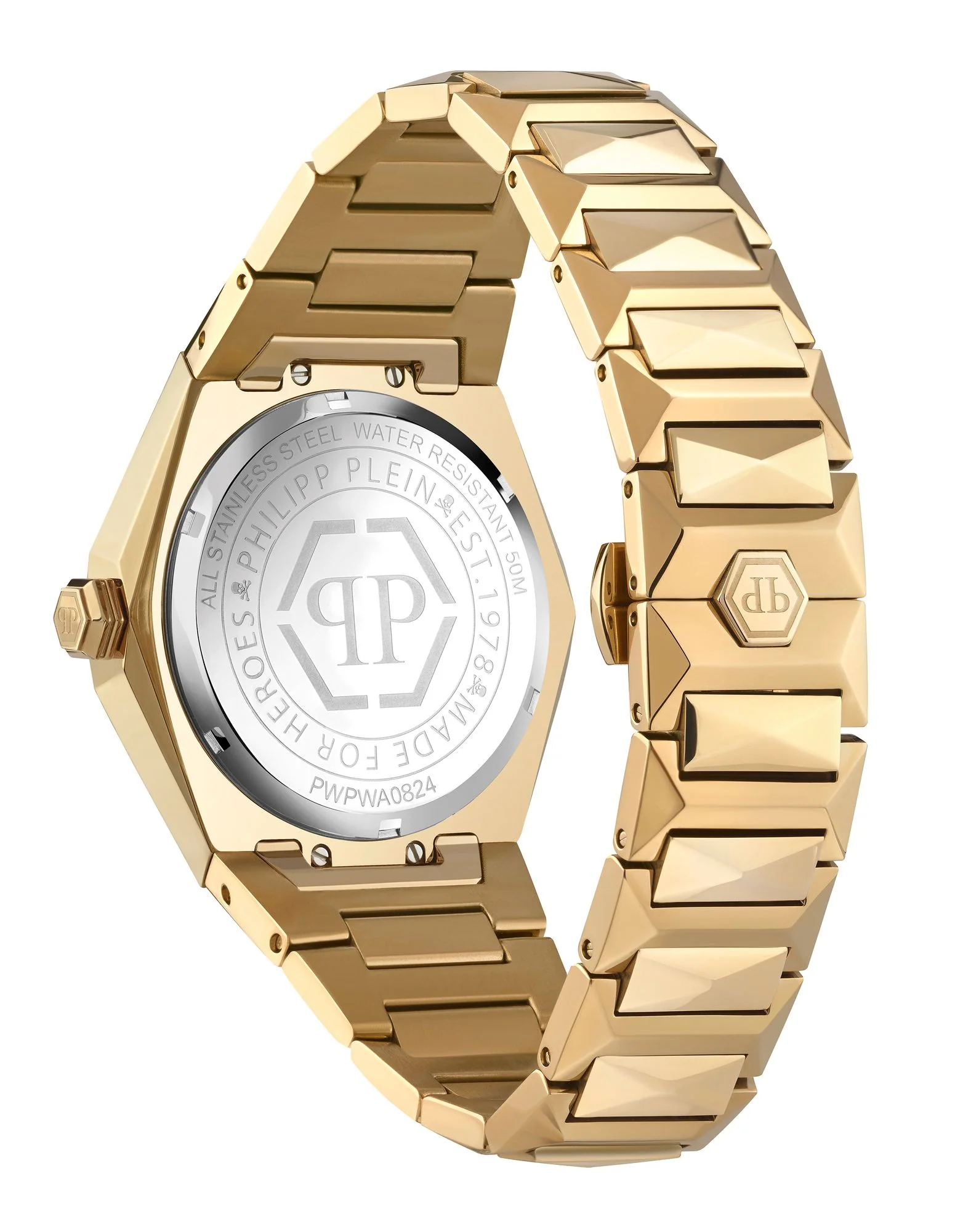 Philipp Plein Herren Uhr Analog Quarz THE $KULL SPIKES PWPWA0824 Edelstahl - Image 2